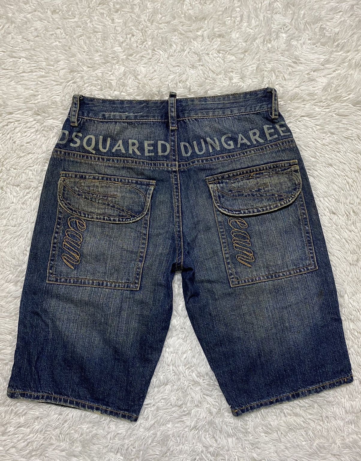 Dsquared2 × Vintage Dsquared Dungaree Spring 85 Rare Distressed Denim Size US 31 - 3 Thumbnail