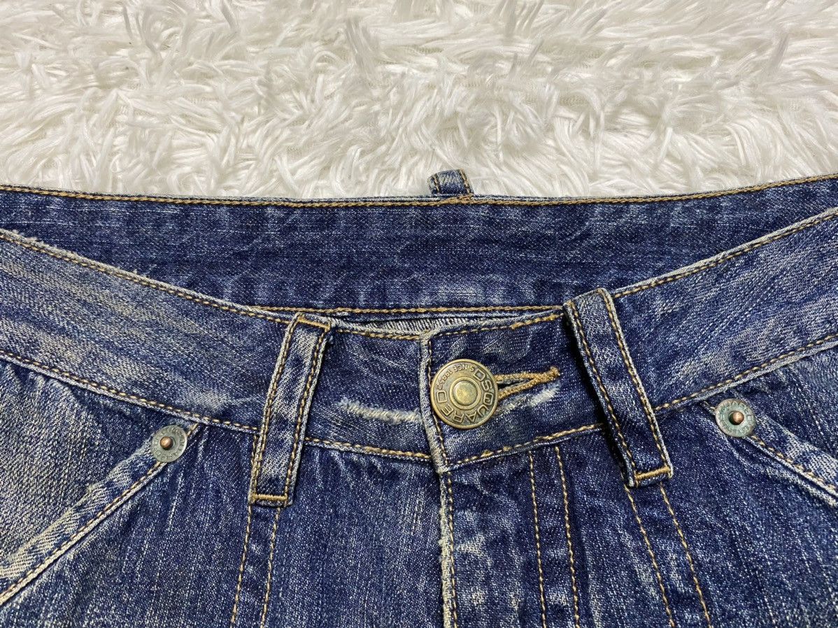 Dsquared2 × Vintage Dsquared Dungaree Spring 85 Rare Distressed Denim Size US 31 - 2 Thumbnail