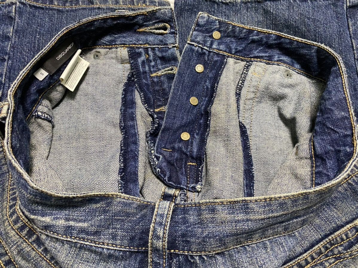 Dsquared2 × Vintage Dsquared Dungaree Spring 85 Rare Distressed Denim Size US 31 - 7 Thumbnail