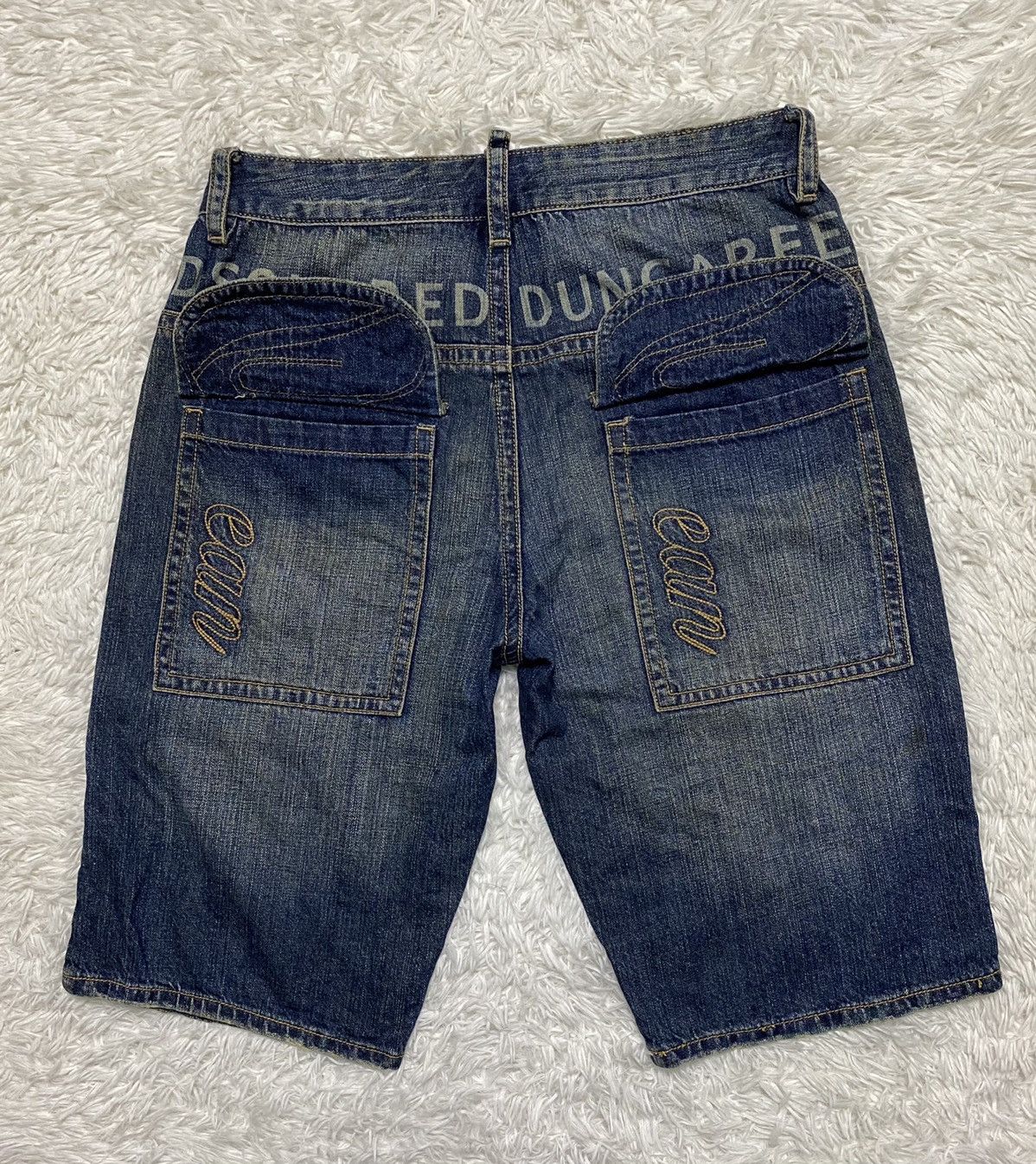 Dsquared2 × Vintage Dsquared Dungaree Spring 85 Rare Distressed Denim Size US 31 - 4 Thumbnail