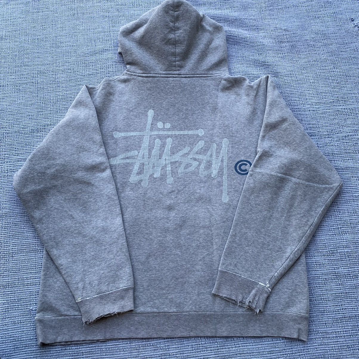 Stussy grey stussy hoodie Size US XL / EU 56 / 4 - 8 Thumbnail