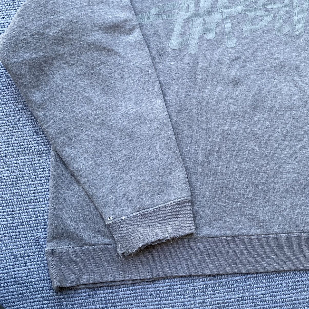 Stussy grey stussy hoodie Size US XL / EU 56 / 4 - 11 Thumbnail