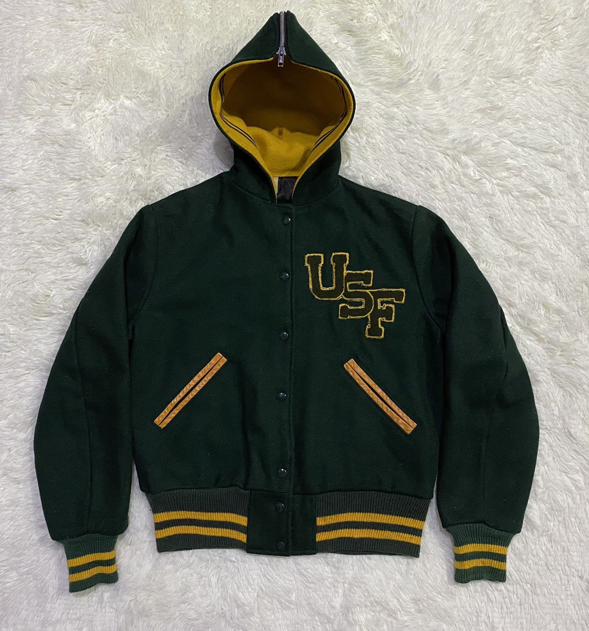 Varsity Jacket × Vintage Custom Made Award Jacket Vintage Varsity ...