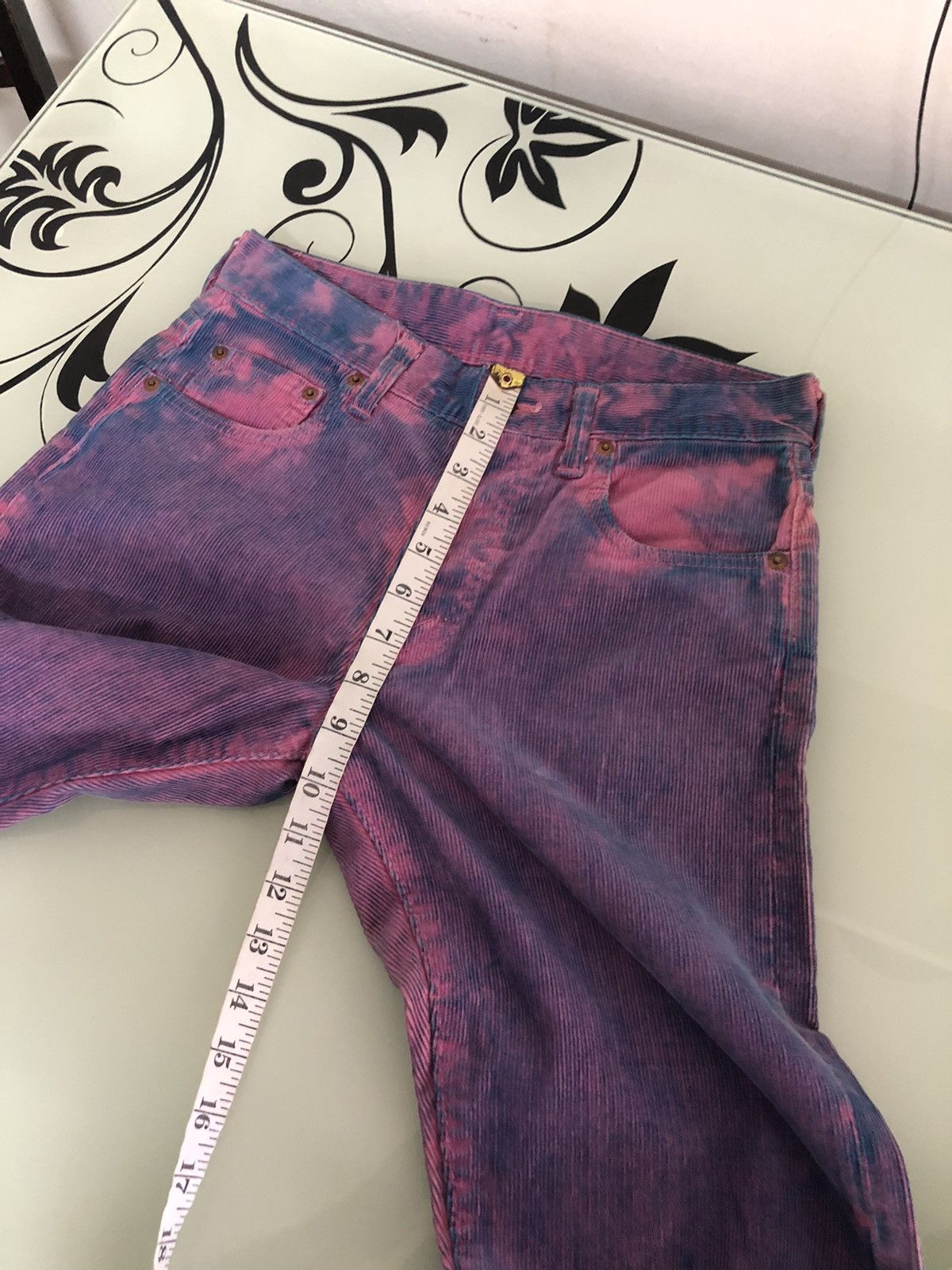 Denime Vintage Denime Acid Wash Straight Cut Corduroy Jeans Size US 28 / EU 44 - 20 Thumbnail