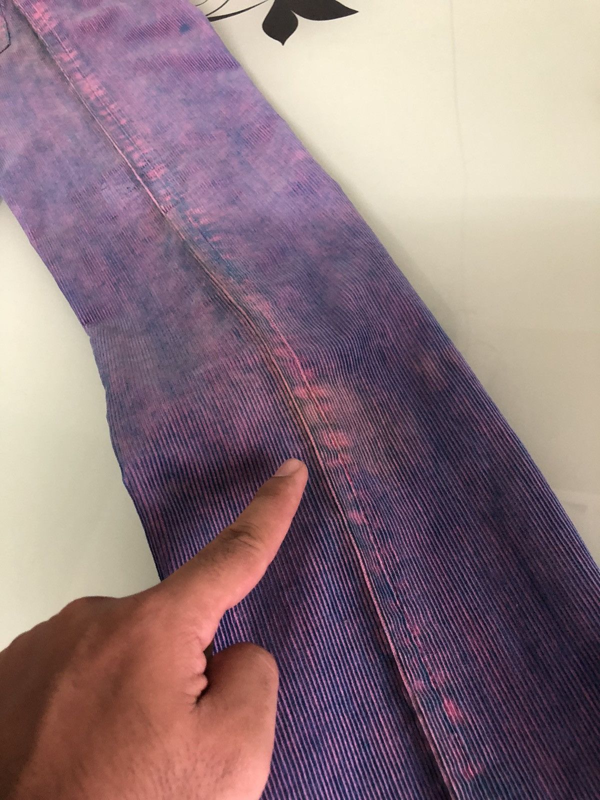 Denime Vintage Denime Acid Wash Straight Cut Corduroy Jeans Size US 28 / EU 44 - 18 Thumbnail