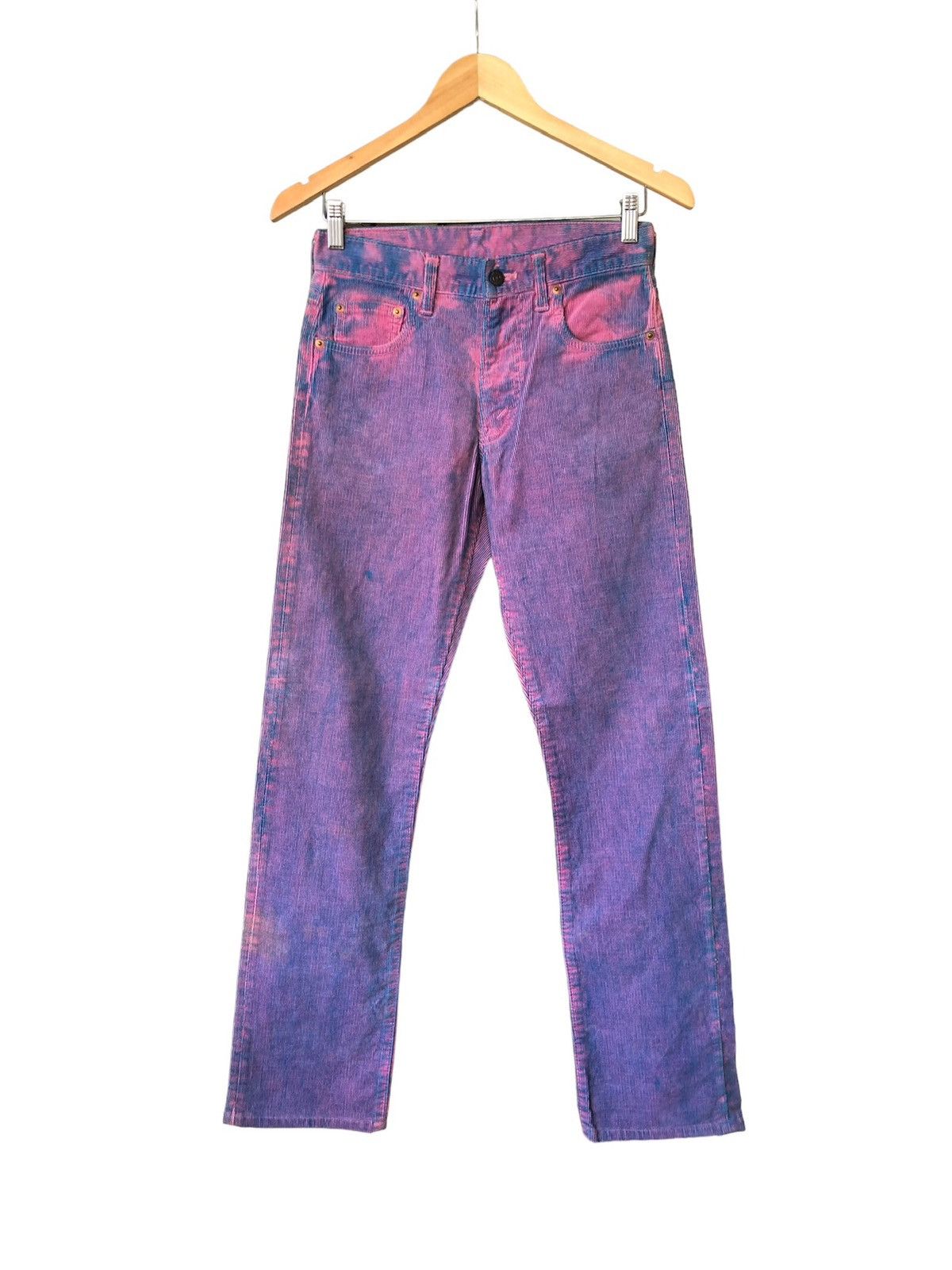 Denime Vintage Denime Acid Wash Straight Cut Corduroy Jeans Size US 28 / EU 44 - 1 Thumbnail