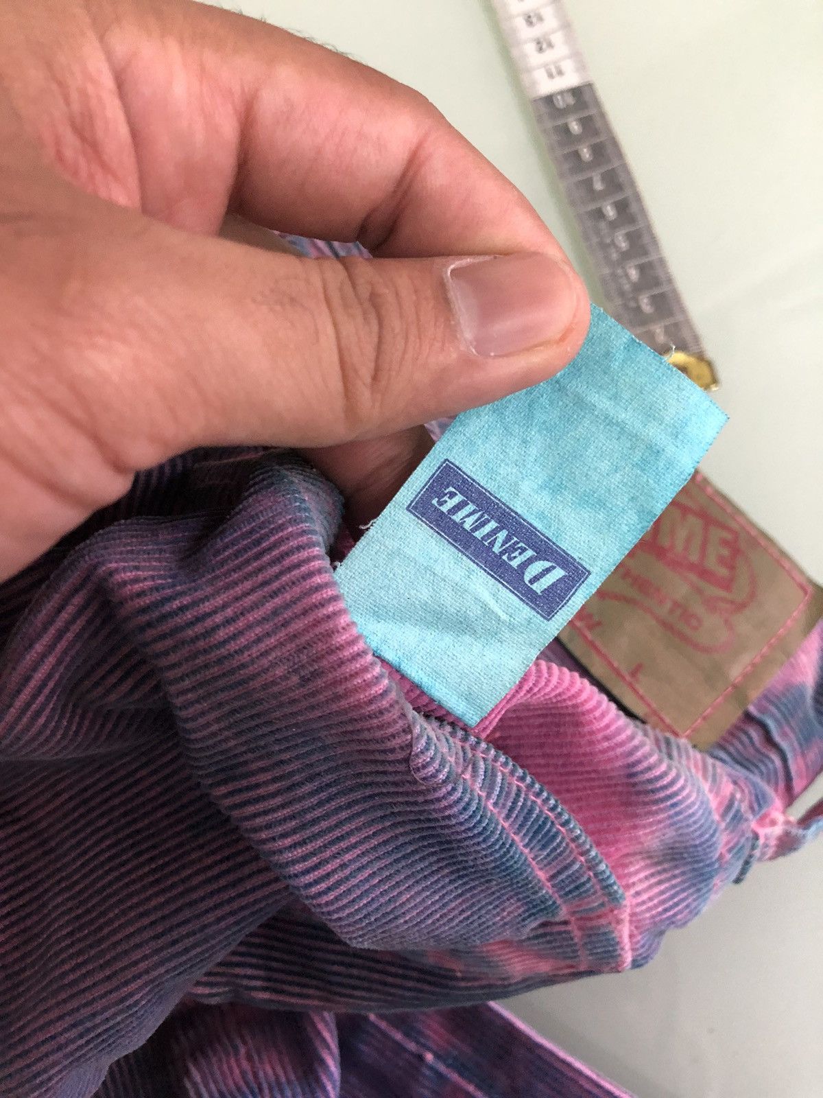 Denime Vintage Denime Acid Wash Straight Cut Corduroy Jeans Size US 28 / EU 44 - 17 Thumbnail