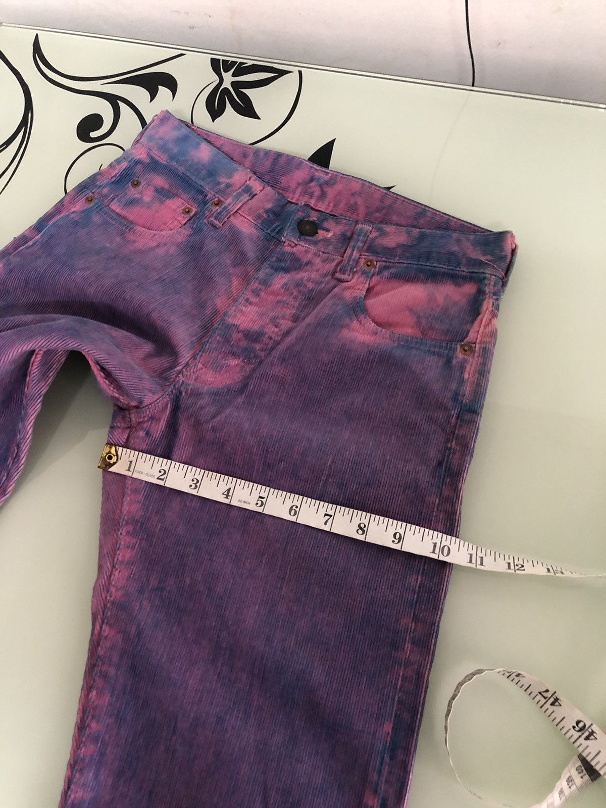 Denime Vintage Denime Acid Wash Straight Cut Corduroy Jeans Size US 28 / EU 44 - 21 Thumbnail