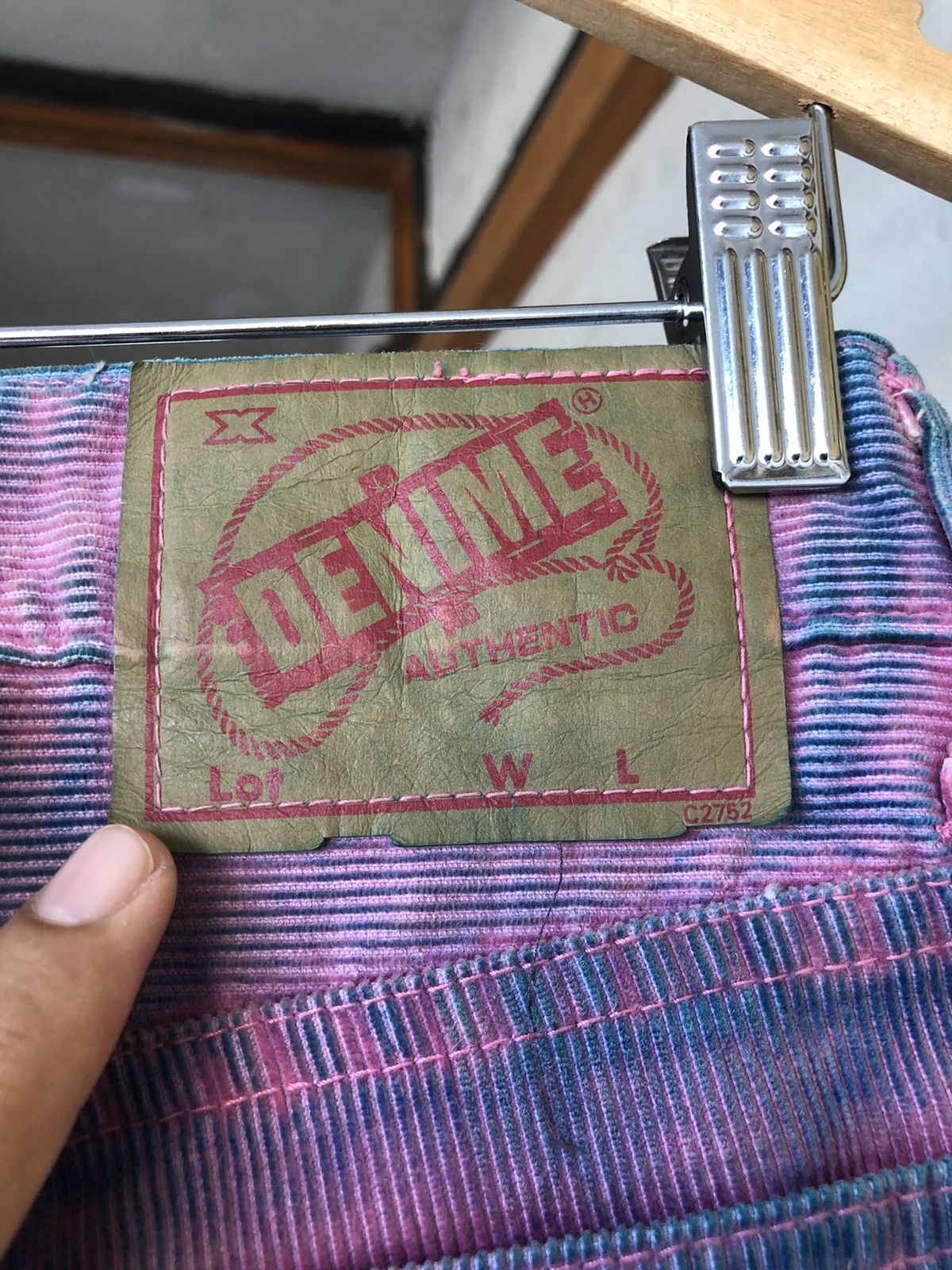 Denime Vintage Denime Acid Wash Straight Cut Corduroy Jeans Size US 28 / EU 44 - 15 Thumbnail