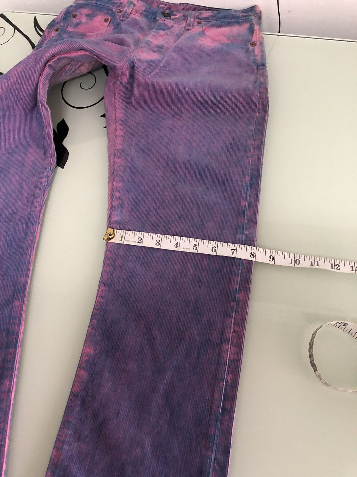 Denime Vintage Denime Acid Wash Straight Cut Corduroy Jeans Size US 28 / EU 44 - 22 Thumbnail