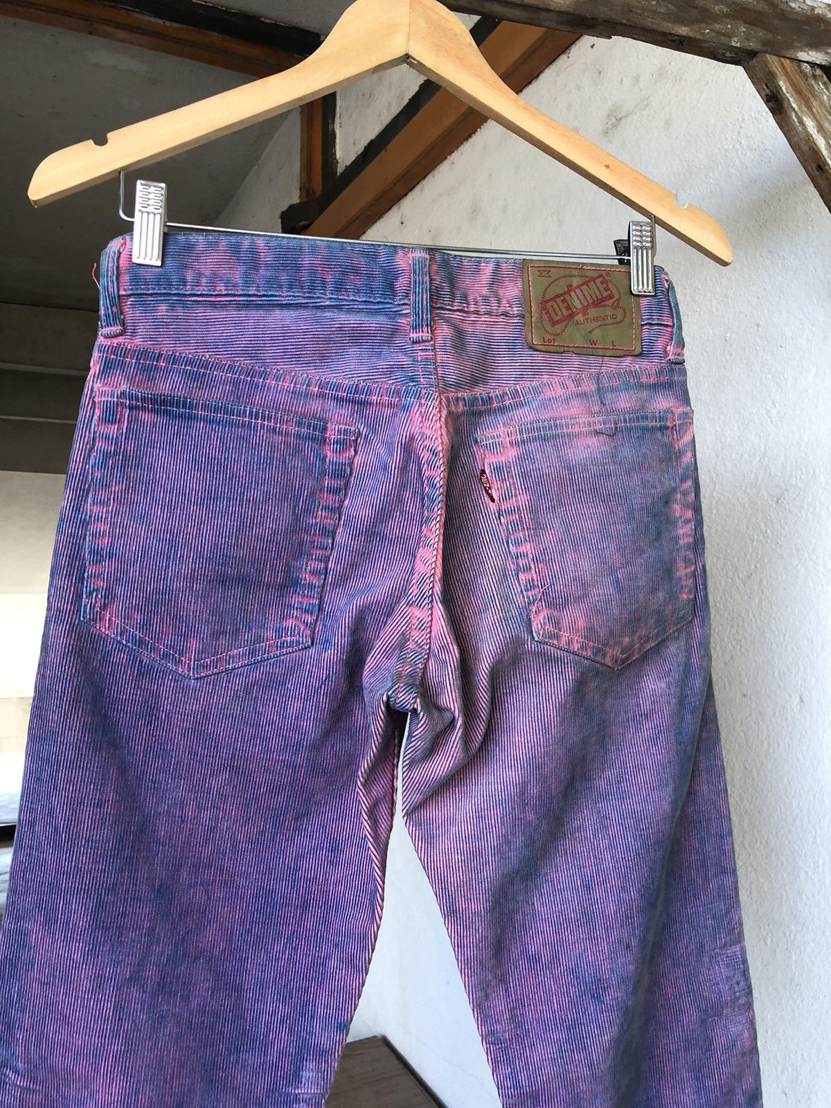 Denime Vintage Denime Acid Wash Straight Cut Corduroy Jeans Size US 28 / EU 44 - 12 Thumbnail