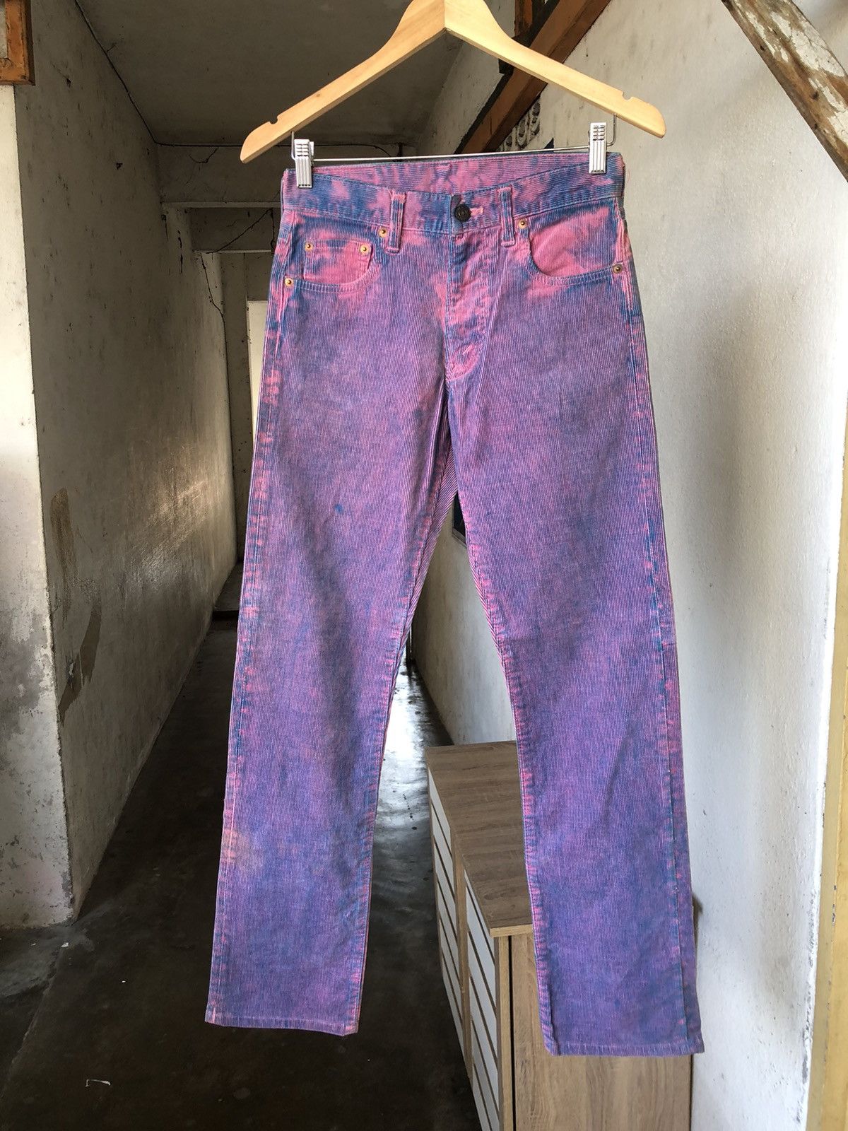 Denime Vintage Denime Acid Wash Straight Cut Corduroy Jeans Size US 28 / EU 44 - 3 Thumbnail
