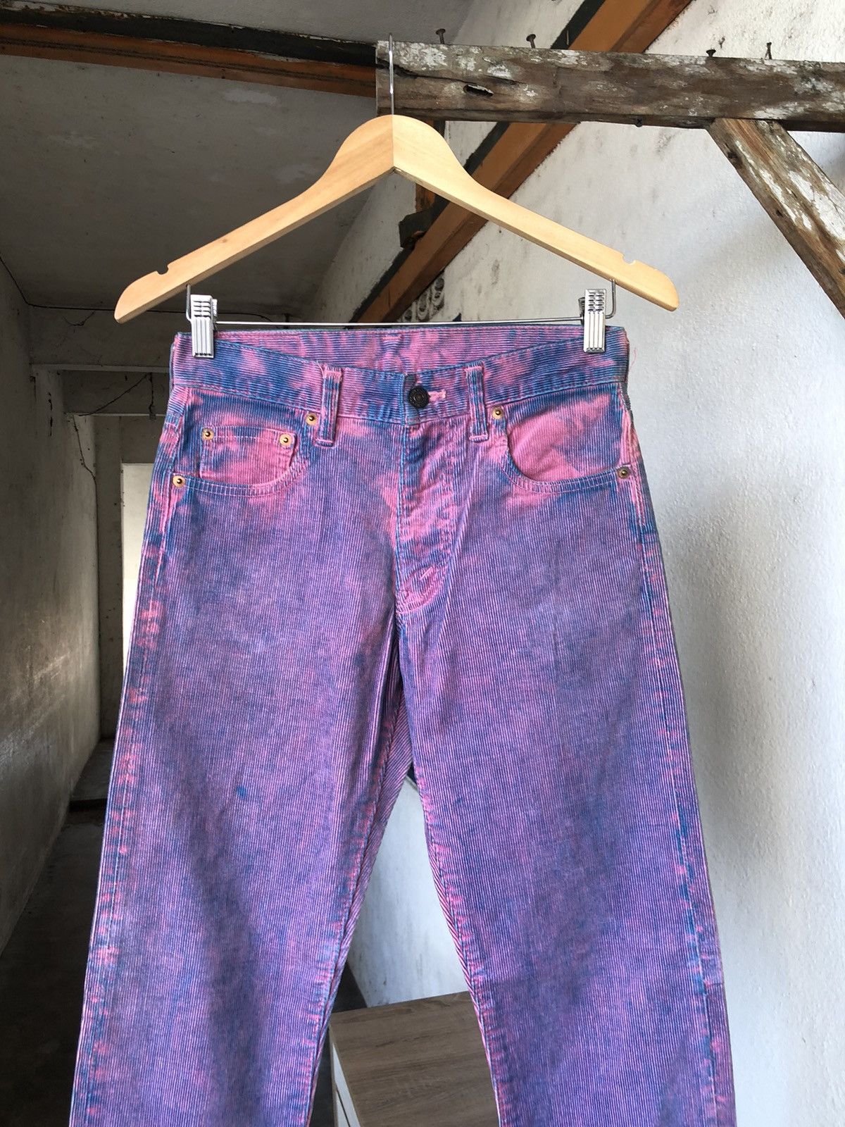 Denime Vintage Denime Acid Wash Straight Cut Corduroy Jeans Size US 28 / EU 44 - 4 Thumbnail