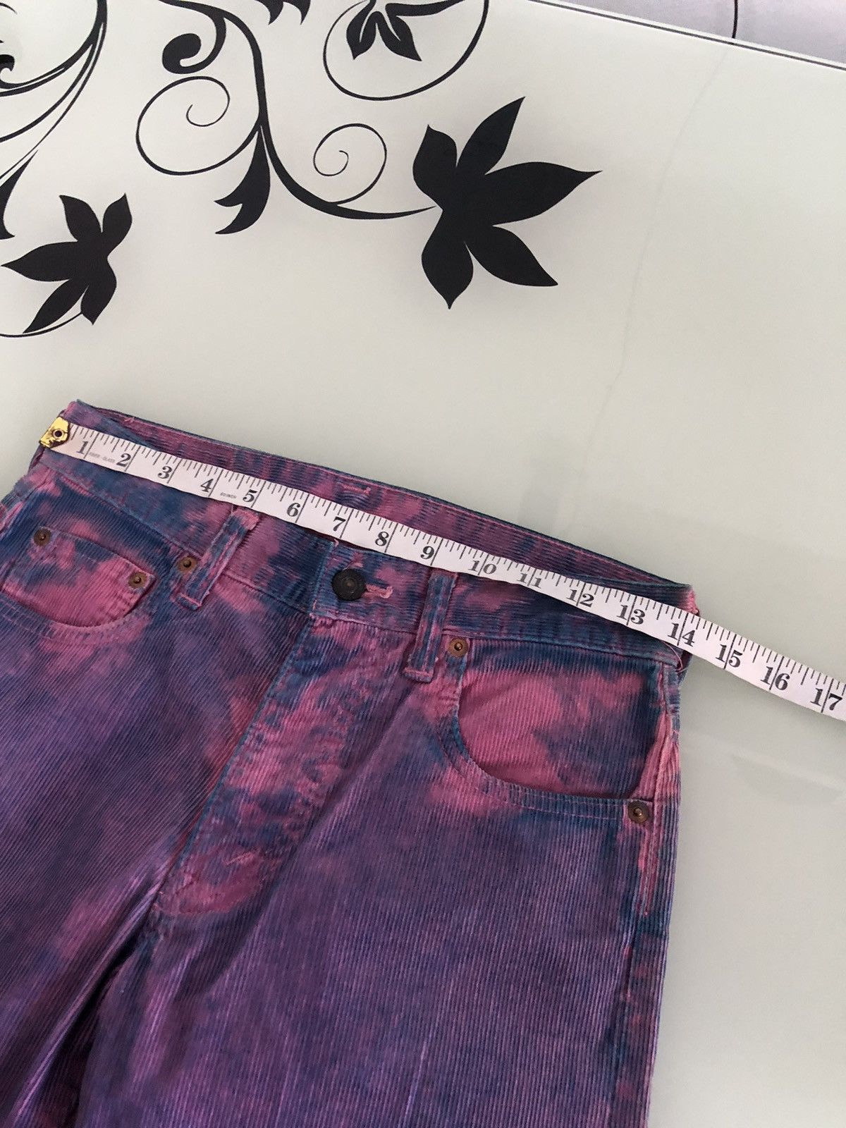 Denime Vintage Denime Acid Wash Straight Cut Corduroy Jeans Size US 28 / EU 44 - 19 Thumbnail