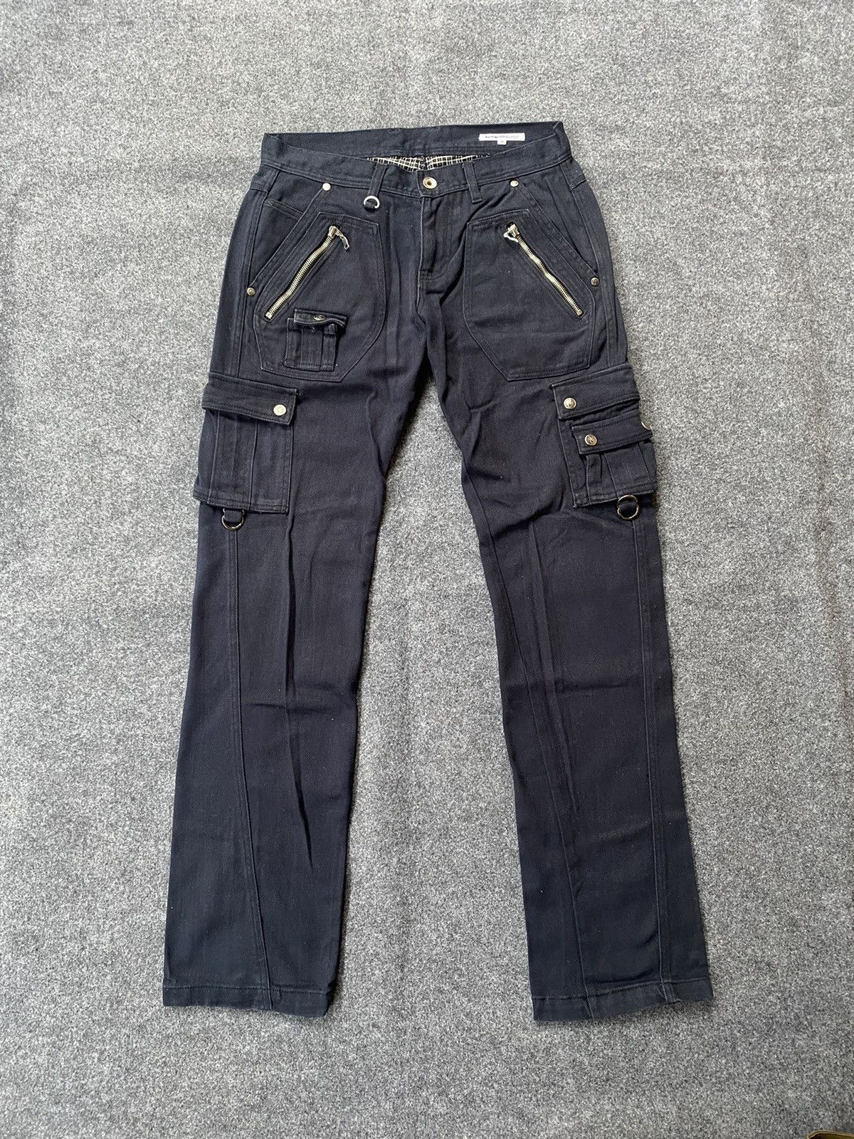 SemanticDesgin Multipocket Cargo Denim Pants