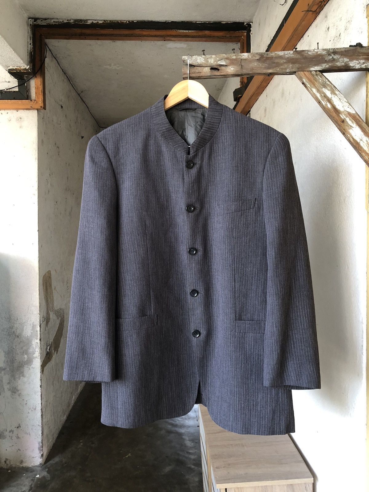 Balmain Balmain Paris Guru-Collar Single Breasted Blazer Jackets Size US L / EU 52-54 / 3 - 4 Thumbnail