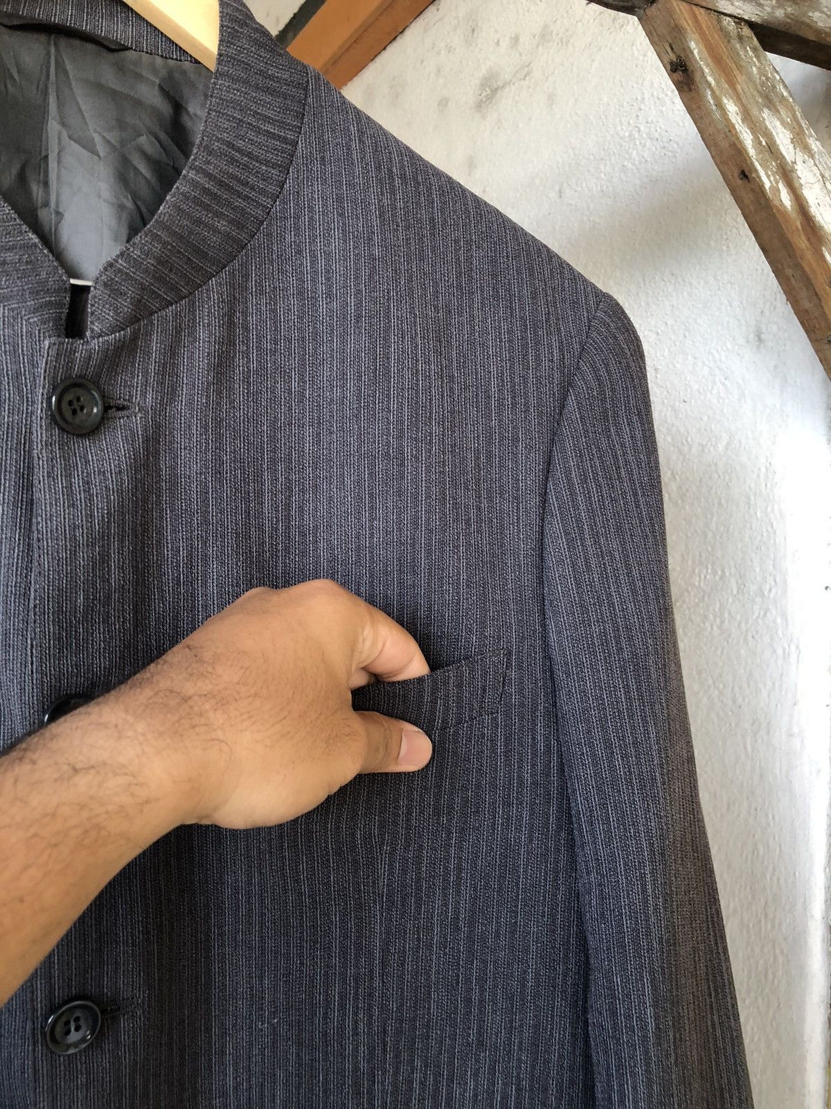 Balmain Balmain Paris Guru-Collar Single Breasted Blazer Jackets Size US L / EU 52-54 / 3 - 7 Thumbnail