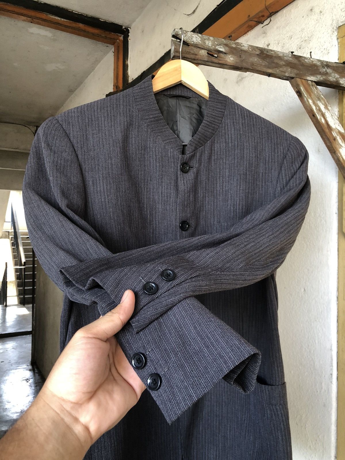 Balmain Balmain Paris Guru-Collar Single Breasted Blazer Jackets Size US L / EU 52-54 / 3 - 10 Thumbnail