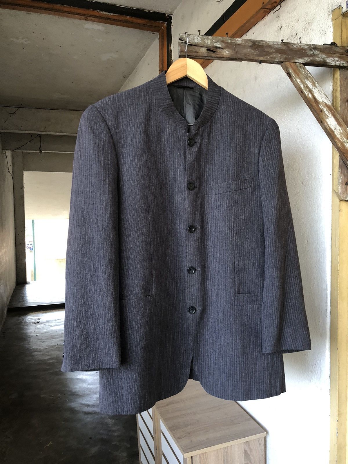 Balmain Balmain Paris Guru-Collar Single Breasted Blazer Jackets Size US L / EU 52-54 / 3 - 5 Thumbnail