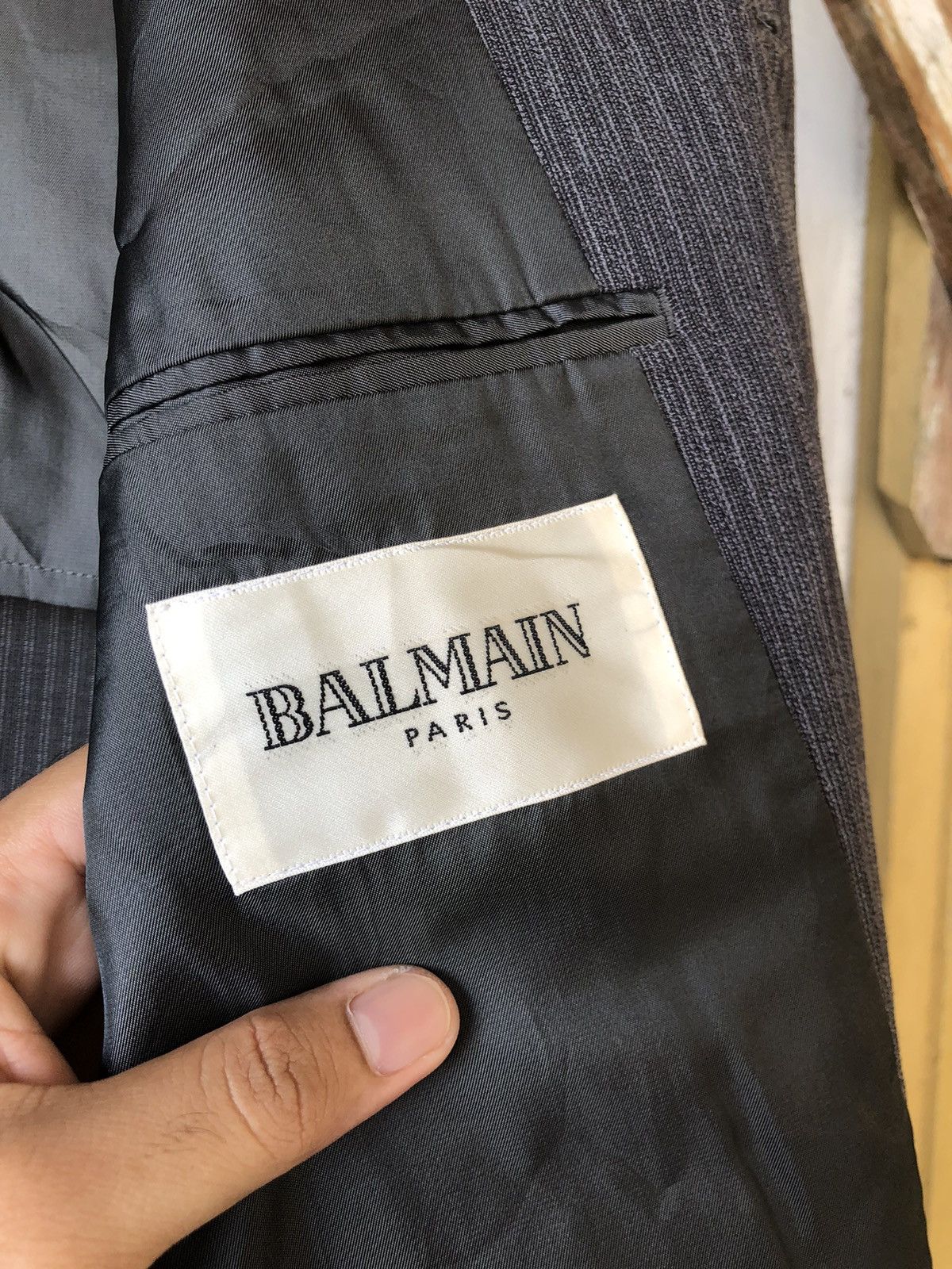 Balmain Balmain Paris Guru-Collar Single Breasted Blazer Jackets Size US L / EU 52-54 / 3 - 16 Thumbnail