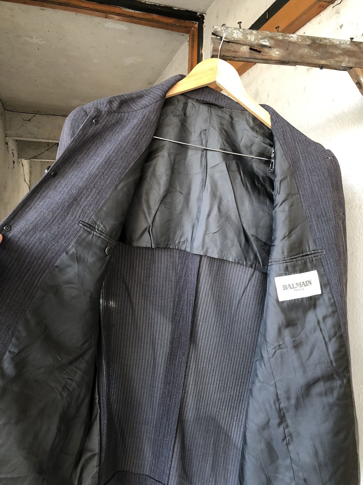 Balmain Balmain Paris Guru-Collar Single Breasted Blazer Jackets Size US L / EU 52-54 / 3 - 17 Thumbnail