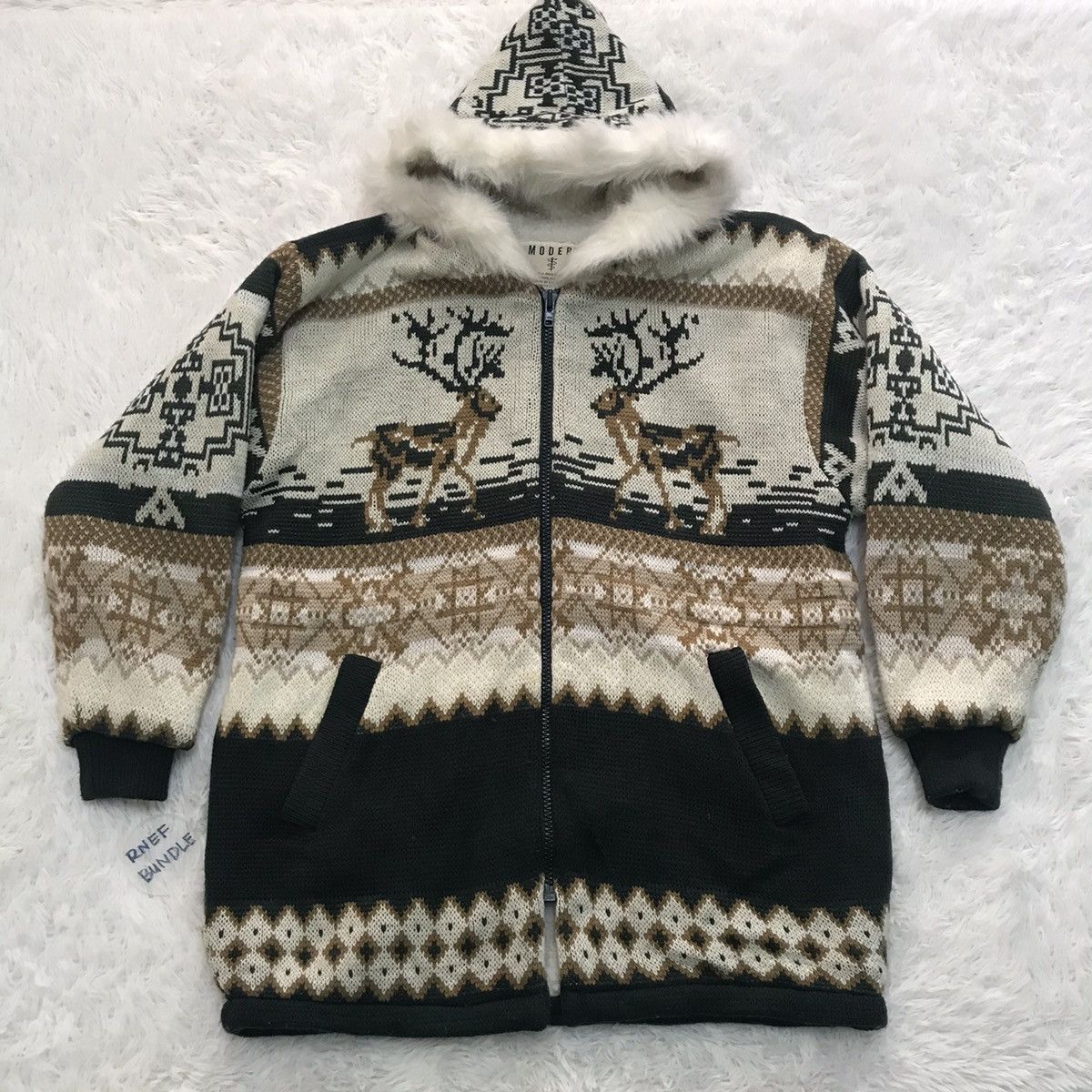 Japanese Brand Modern special sollution voice navajo pattern hoodie jacket Size US L / EU 52-54 / 3 - 1 Thumbnail