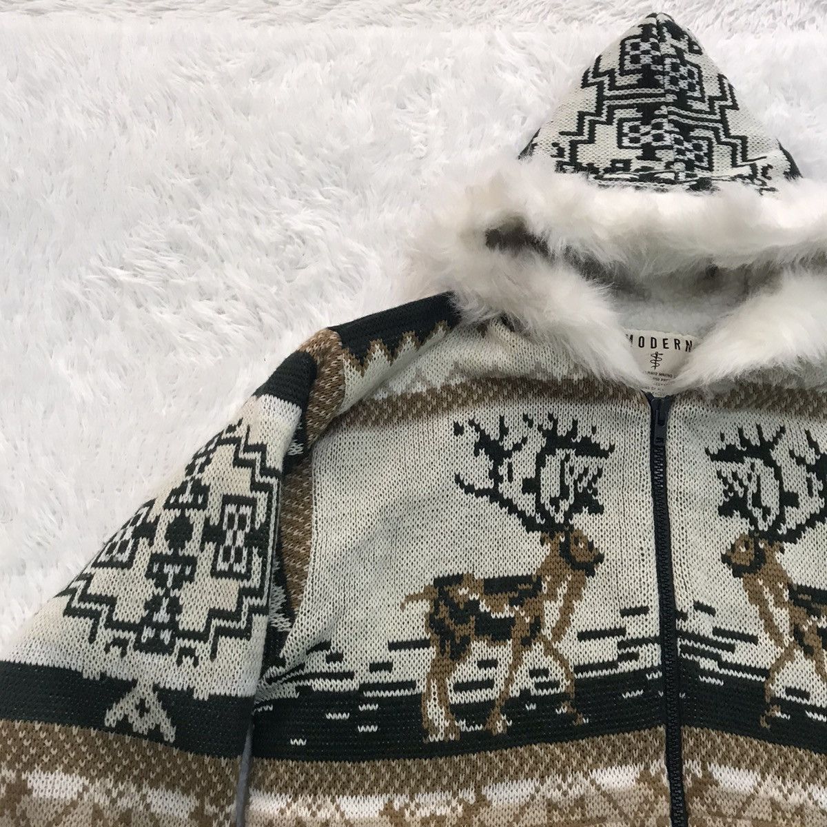 Japanese Brand Modern special sollution voice navajo pattern hoodie jacket Size US L / EU 52-54 / 3 - 2 Thumbnail