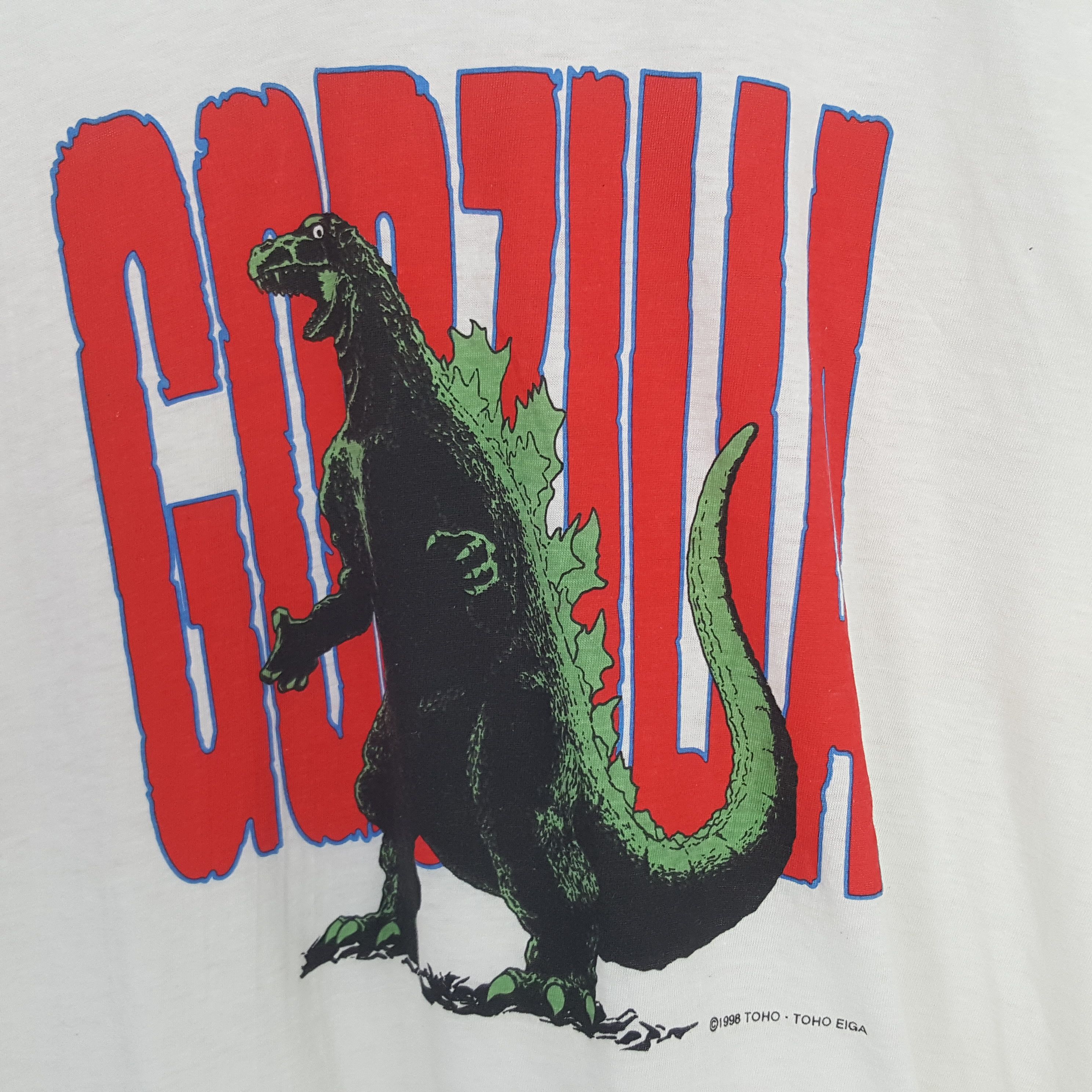 Vintage Vintage 90’s Godzilla Big Design Tshirt Size US L / EU 52-54 / 3 - 2 Thumbnail