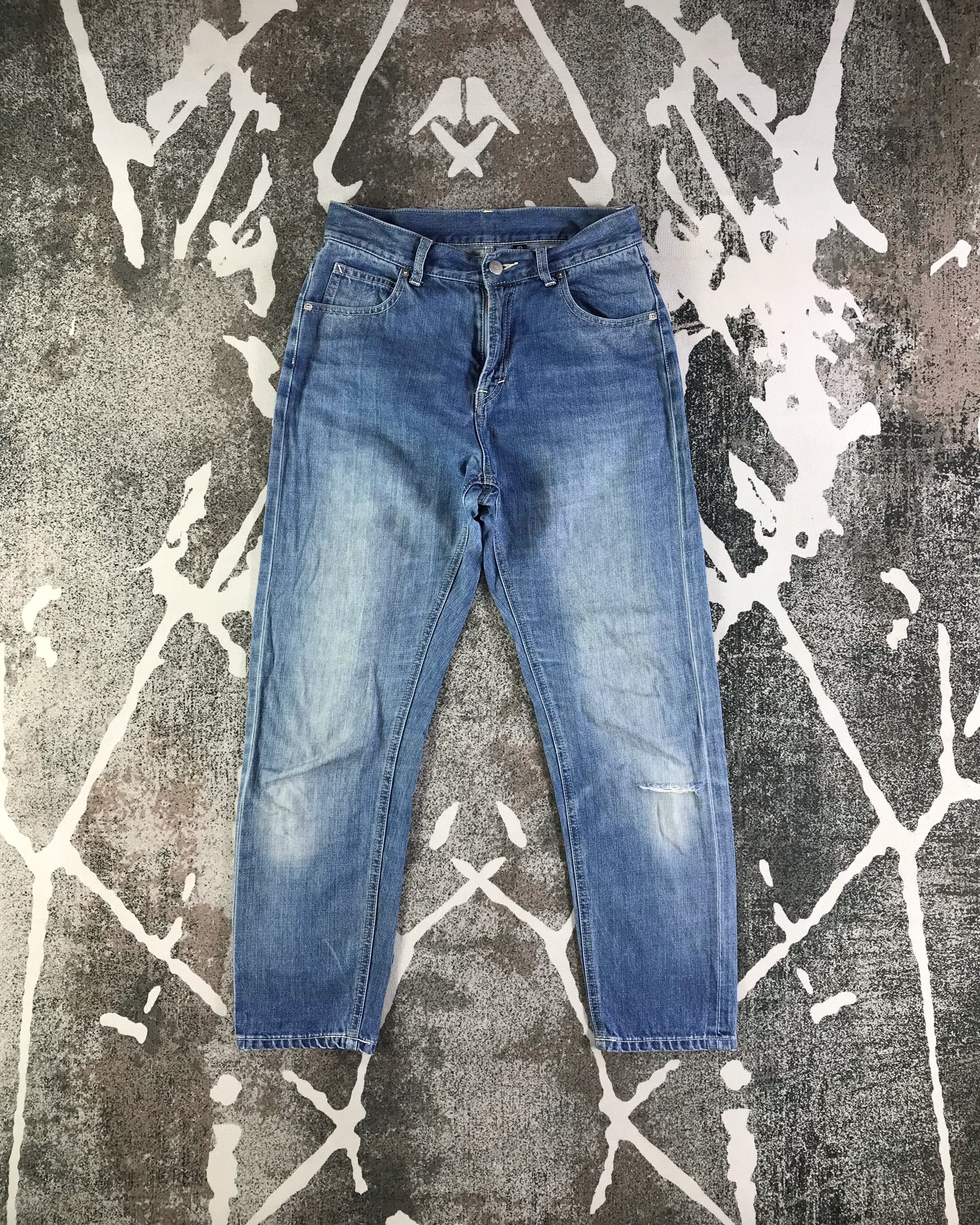 image of Vintage Japanese Discoat Selvedge Jeans Blue Denim Kj2573, Men's (Size 28)