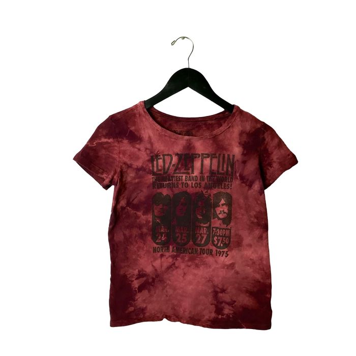 Urban Outfitters Led Zeppelin North American Tour T Shirt Rock Band Tie