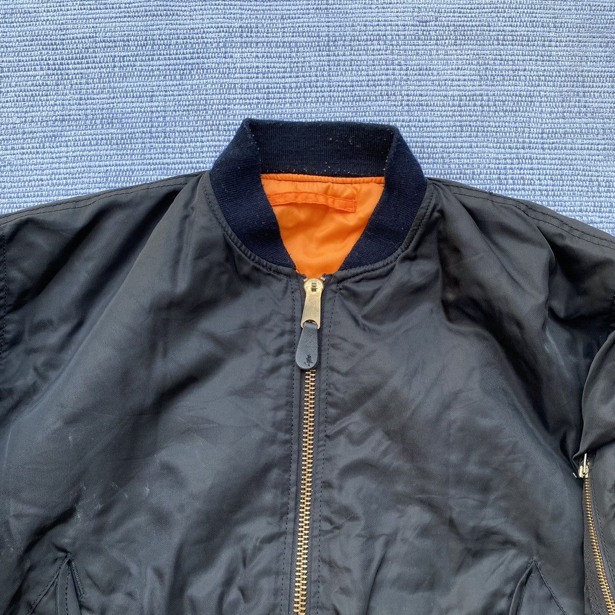 Vintage black bomber jacket Size US L / EU 52-54 / 3 - 2 Thumbnail