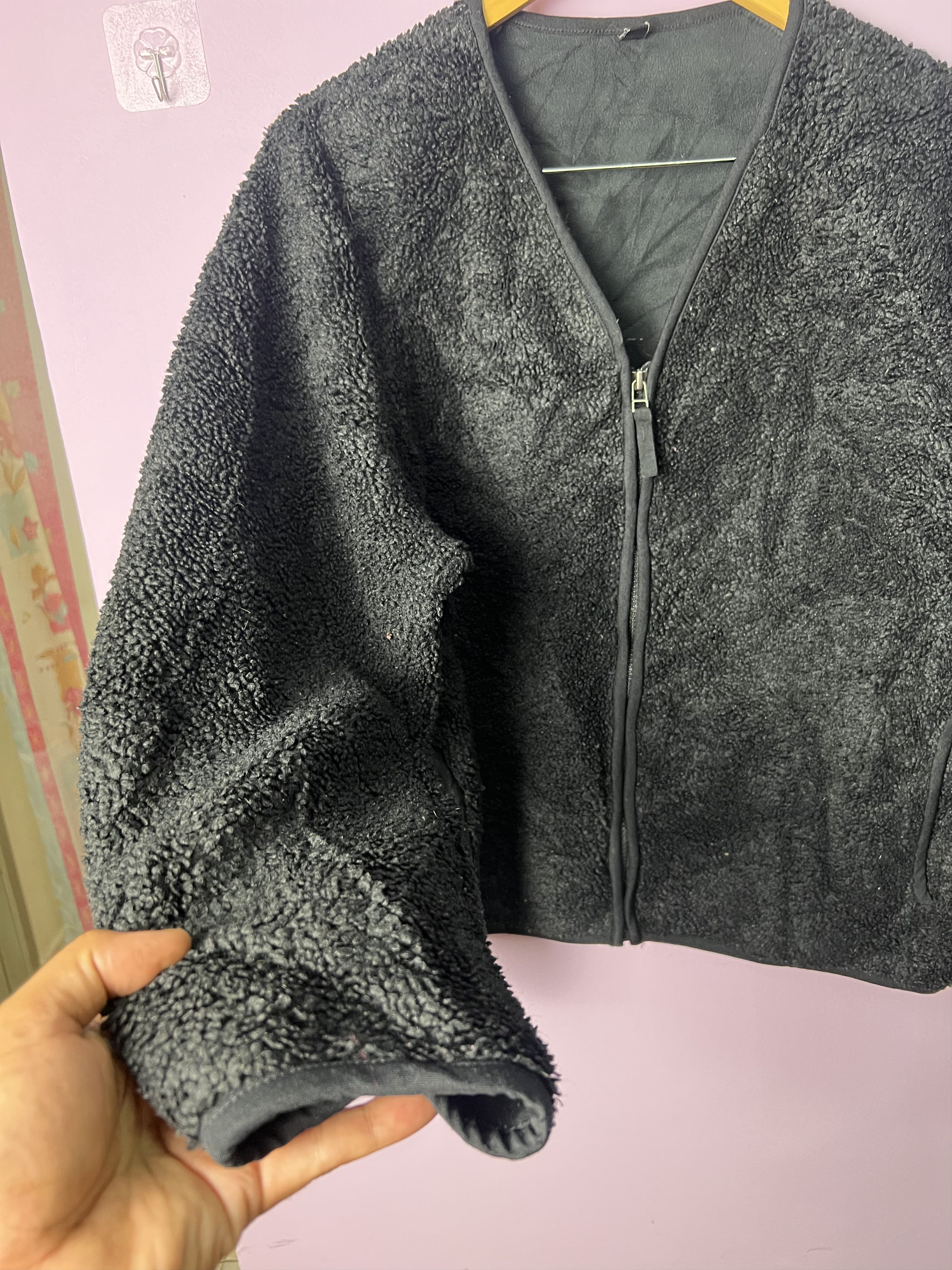 Japanese Brand 🔥Uniqlo Deep Pile V Neck Sherpa Zipper Jackets Size US M / EU 48-50 / 2 - 13 Thumbnail