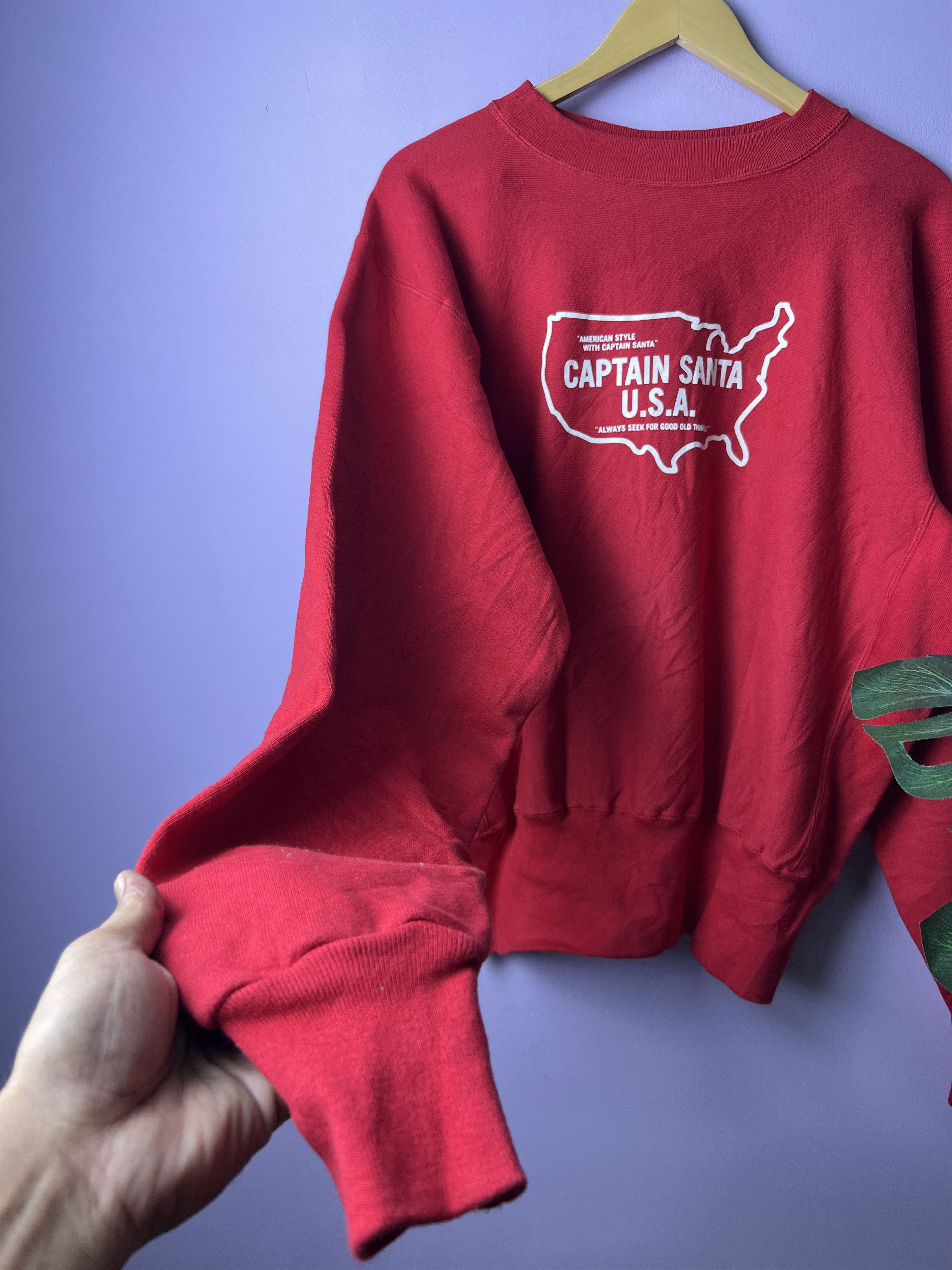 Captain Santors 🔥Vintage Red Captain Santa Crewneck Sweatshirts Size US XL / EU 56 / 4 - 7 Thumbnail