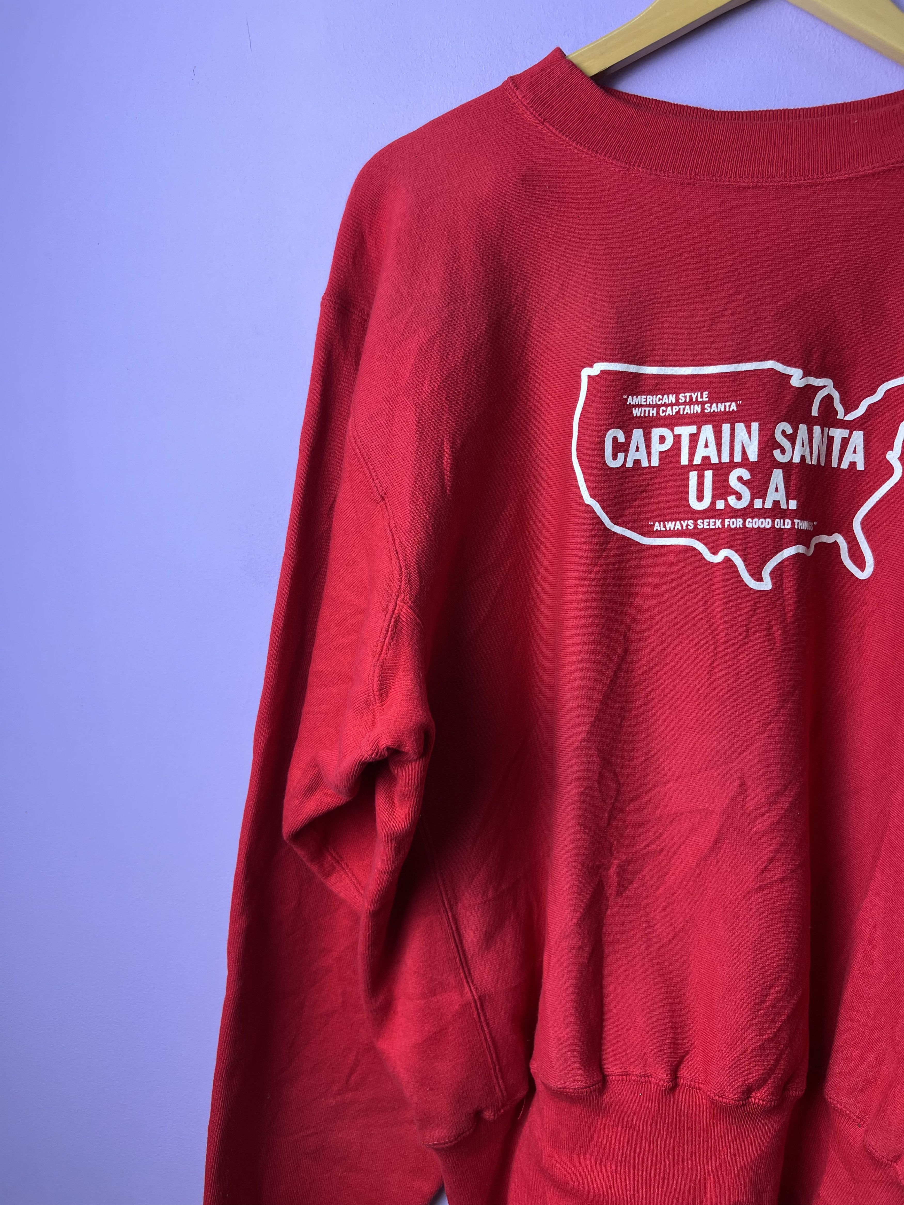 Captain Santors 🔥Vintage Red Captain Santa Crewneck Sweatshirts Size US XL / EU 56 / 4 - 6 Thumbnail