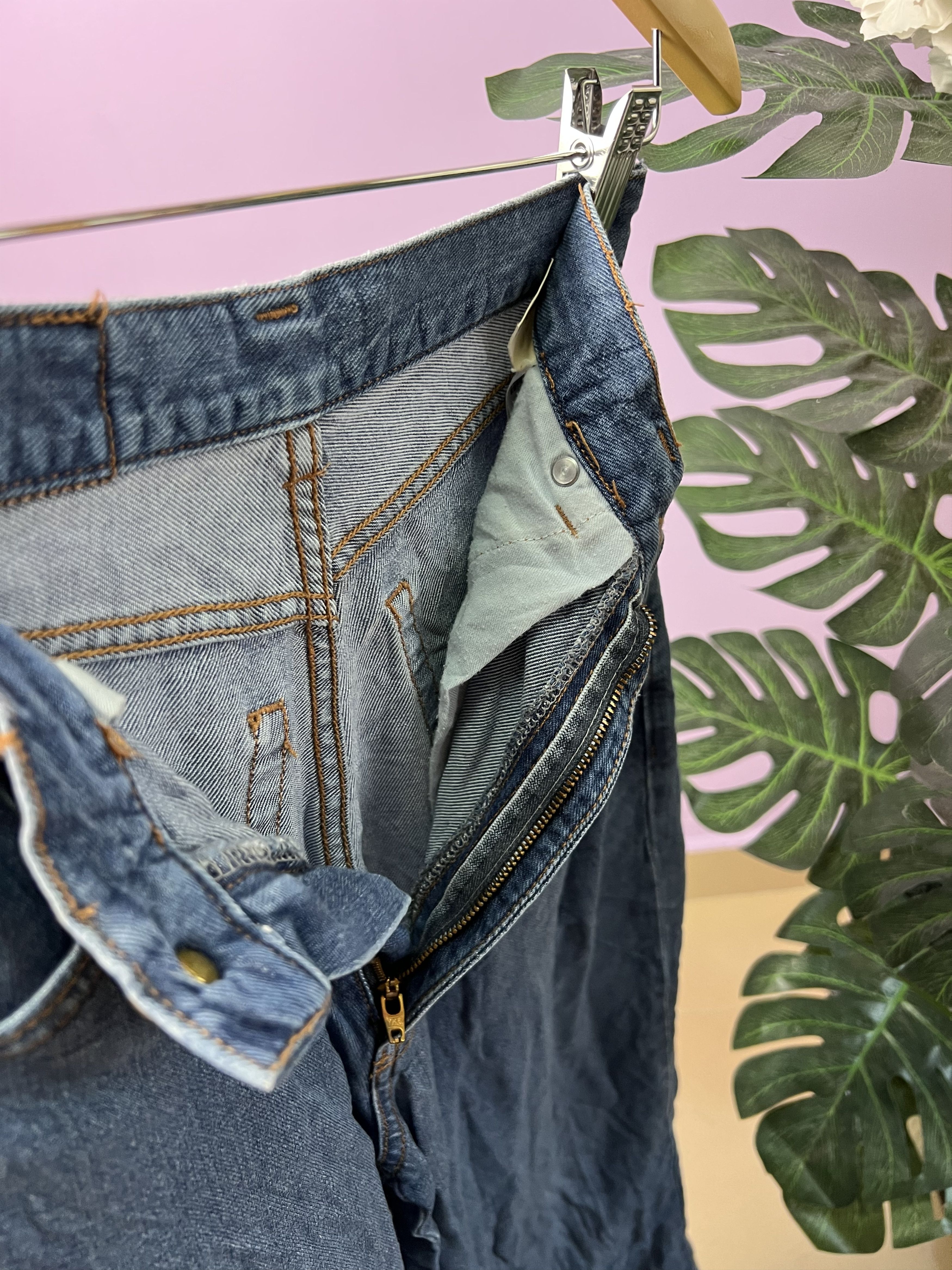 Benetton 🔥Vintage Benetton Formula One Denim Pants Size US 26 / EU 42 - 16 Thumbnail