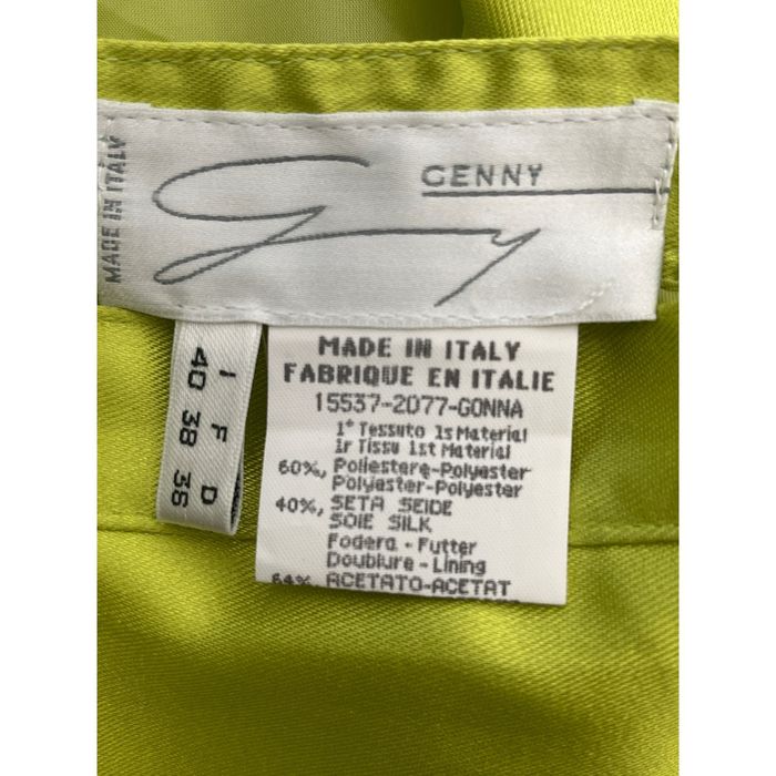 Other Genny Shiny Lime Green Double Breasted 2 Pcs Skirt Suit Set | Grailed