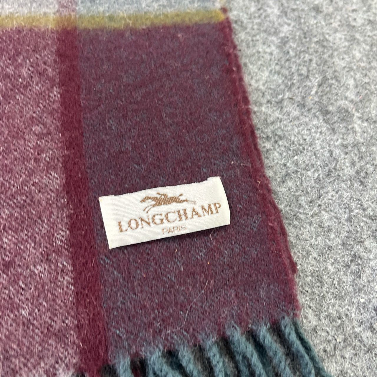 Longchamp × Vintage LONGCHAMP SCARVES / MUFFLER / NECKWEAR T614 Size ONE SIZE - 9 Thumbnail