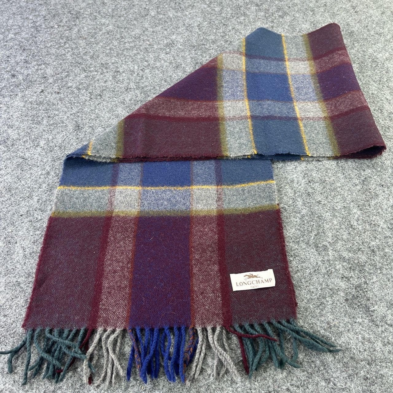 Longchamp × Vintage LONGCHAMP SCARVES / MUFFLER / NECKWEAR T614 Size ONE SIZE - 4 Thumbnail