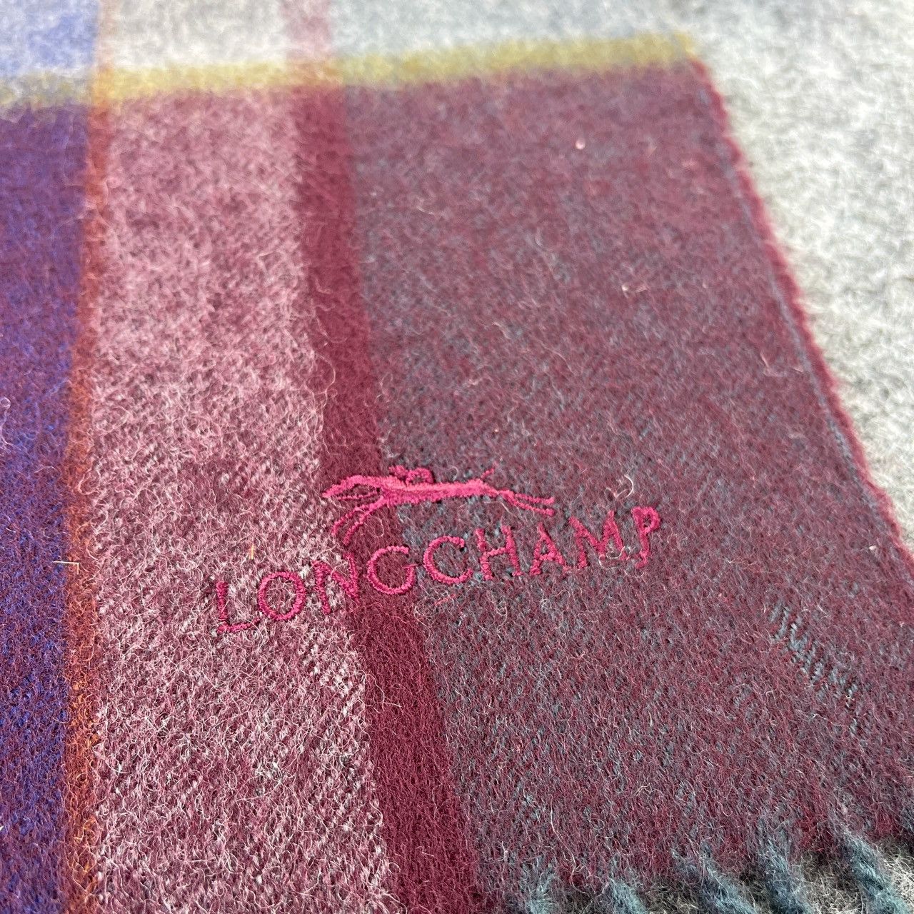 Longchamp × Vintage LONGCHAMP SCARVES / MUFFLER / NECKWEAR T614 Size ONE SIZE - 7 Thumbnail