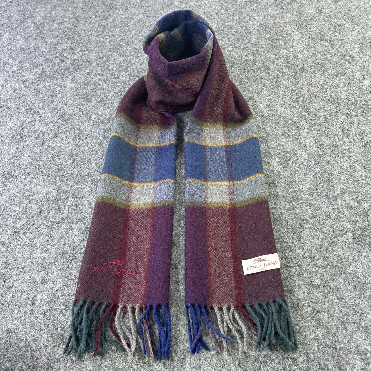Longchamp × Vintage LONGCHAMP SCARVES / MUFFLER / NECKWEAR T614 Size ONE SIZE - 1 Thumbnail