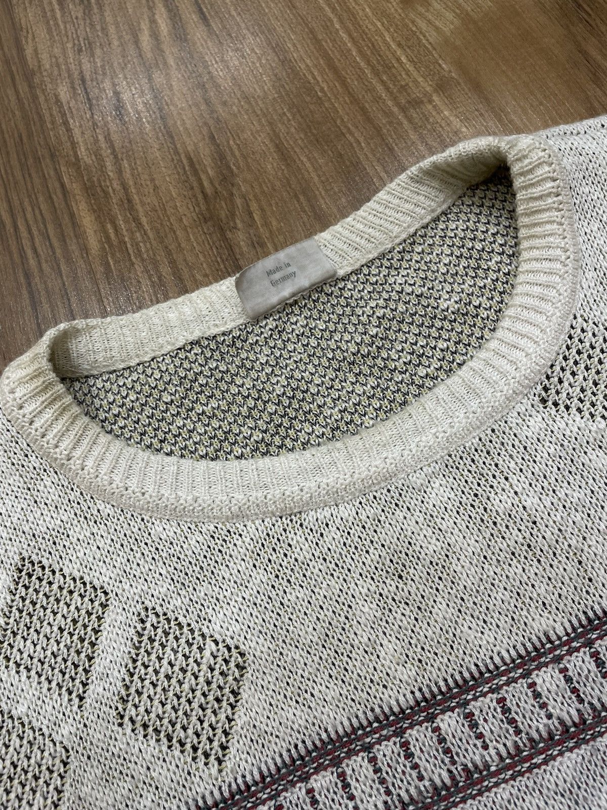 Vintage Vintage 1990s Knit Sweater Congo Style 3D Gios Sportline Xl Size US L / EU 52-54 / 3 - 6 Thumbnail