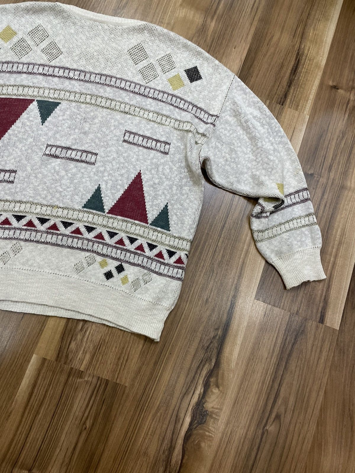 Vintage Vintage 1990s Knit Sweater Congo Style 3D Gios Sportline Xl Size US L / EU 52-54 / 3 - 4 Thumbnail