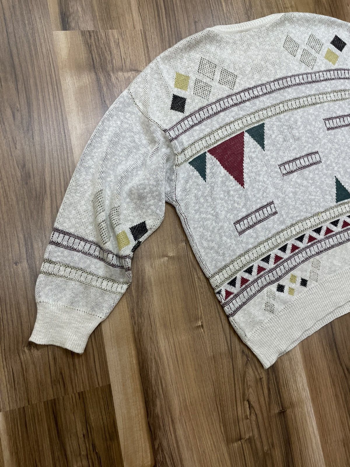 Vintage Vintage 1990s Knit Sweater Congo Style 3D Gios Sportline Xl Size US L / EU 52-54 / 3 - 5 Thumbnail