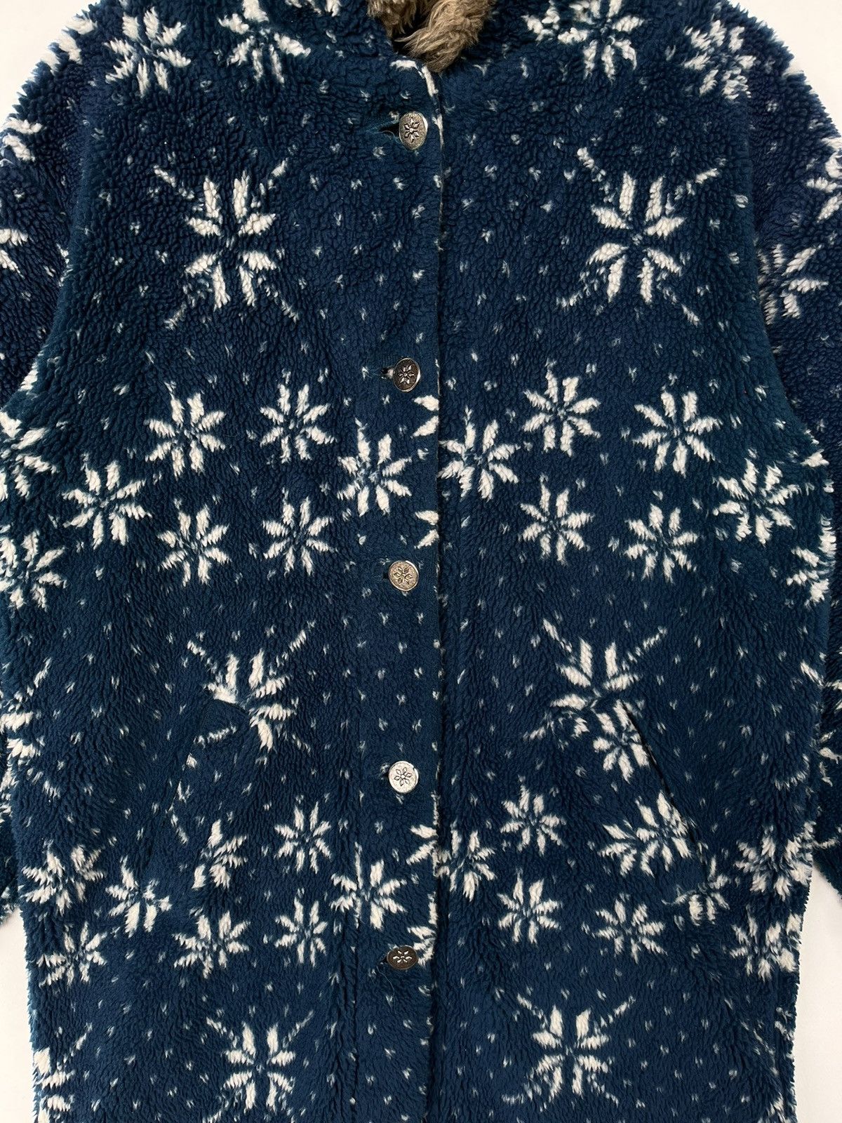 L.L. Bean Vintage L.L Bean Sherpa Button Up Jacket Size M / US 6-8 / IT 42-44 - 3 Thumbnail
