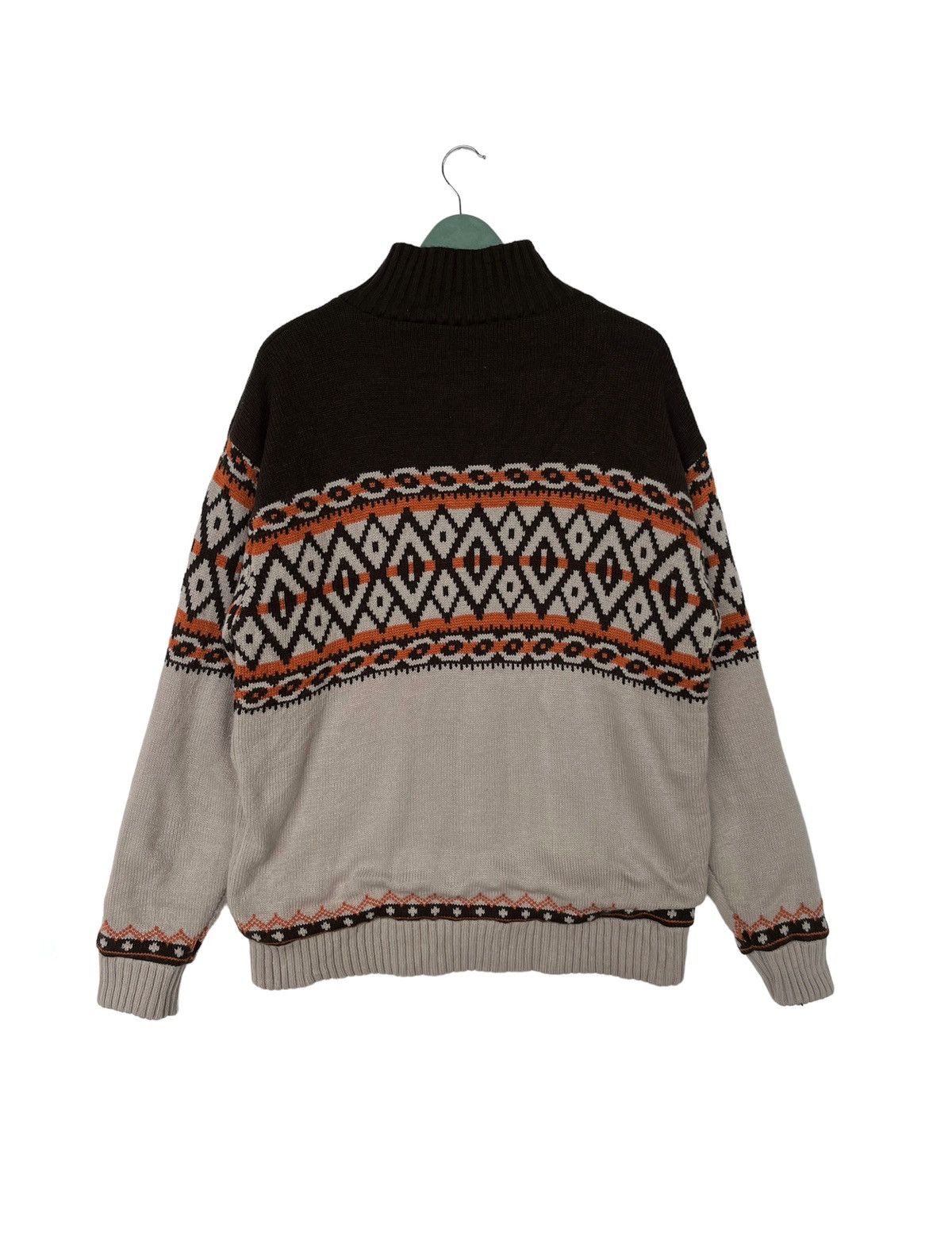 Vintage Vintage Abstract Knit Fullzip Sweater Size US XXL / EU 58 / 5 - 2 Thumbnail