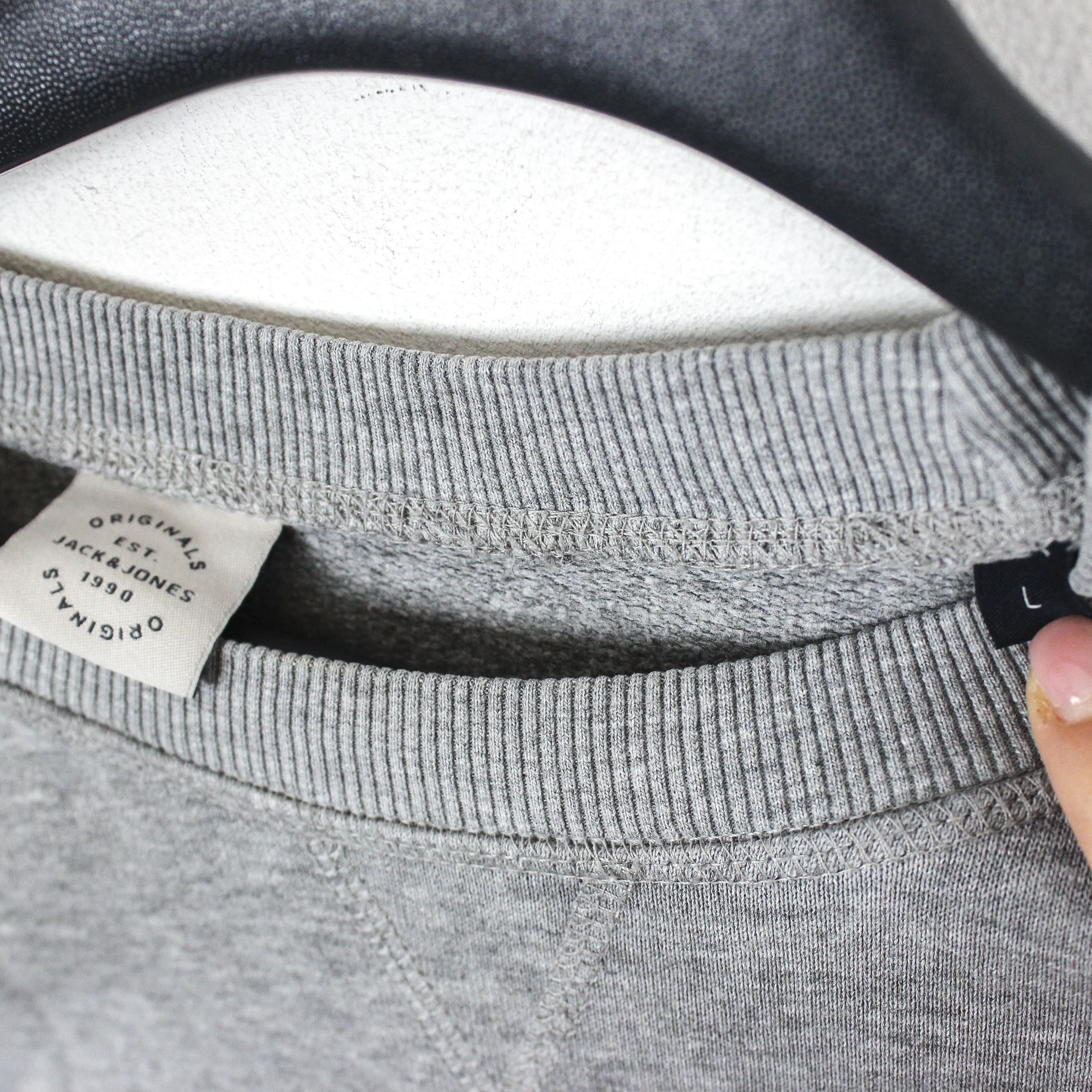 Jack & Jones Nevada Jumper L Sweatshirt Cotton Sweater Crew Neck Pullover Size US L / EU 52-54 / 3 - 3 Thumbnail
