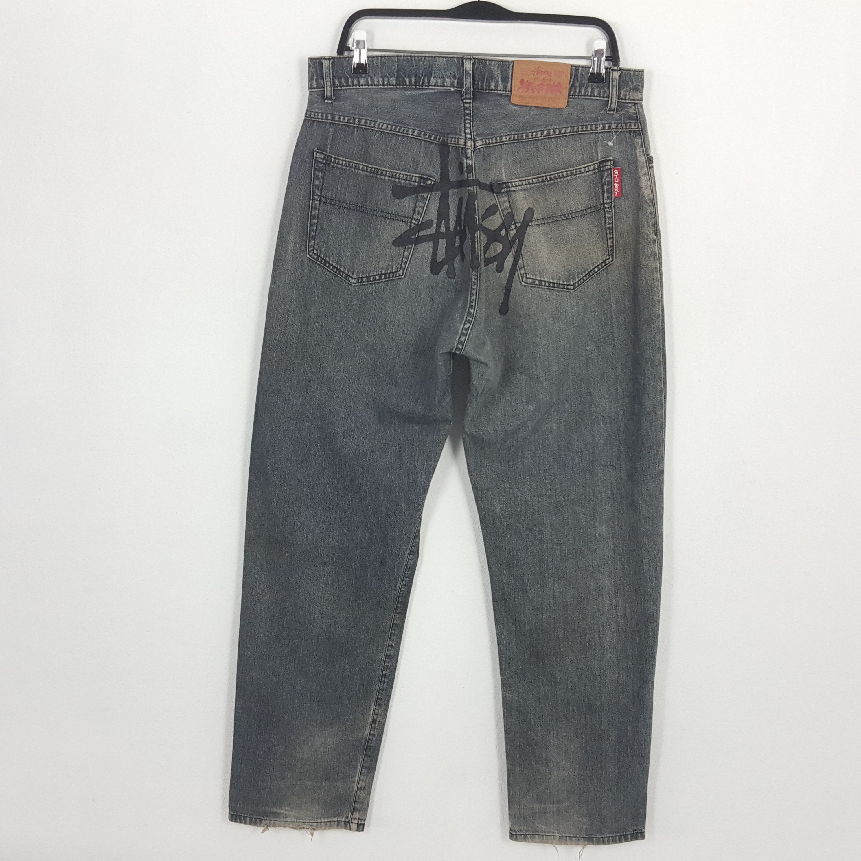 Stussy Logo Jeans | Grailed