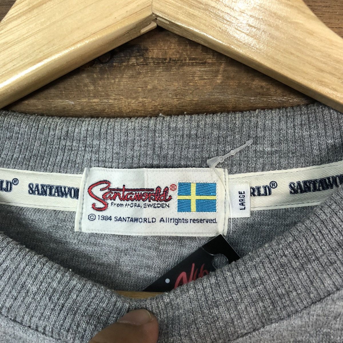 Japanese Brand × Vintage Santa World cartoon vintage Grey Sweatshirt #5043 Size US L / EU 52-54 / 3 - 7 Thumbnail