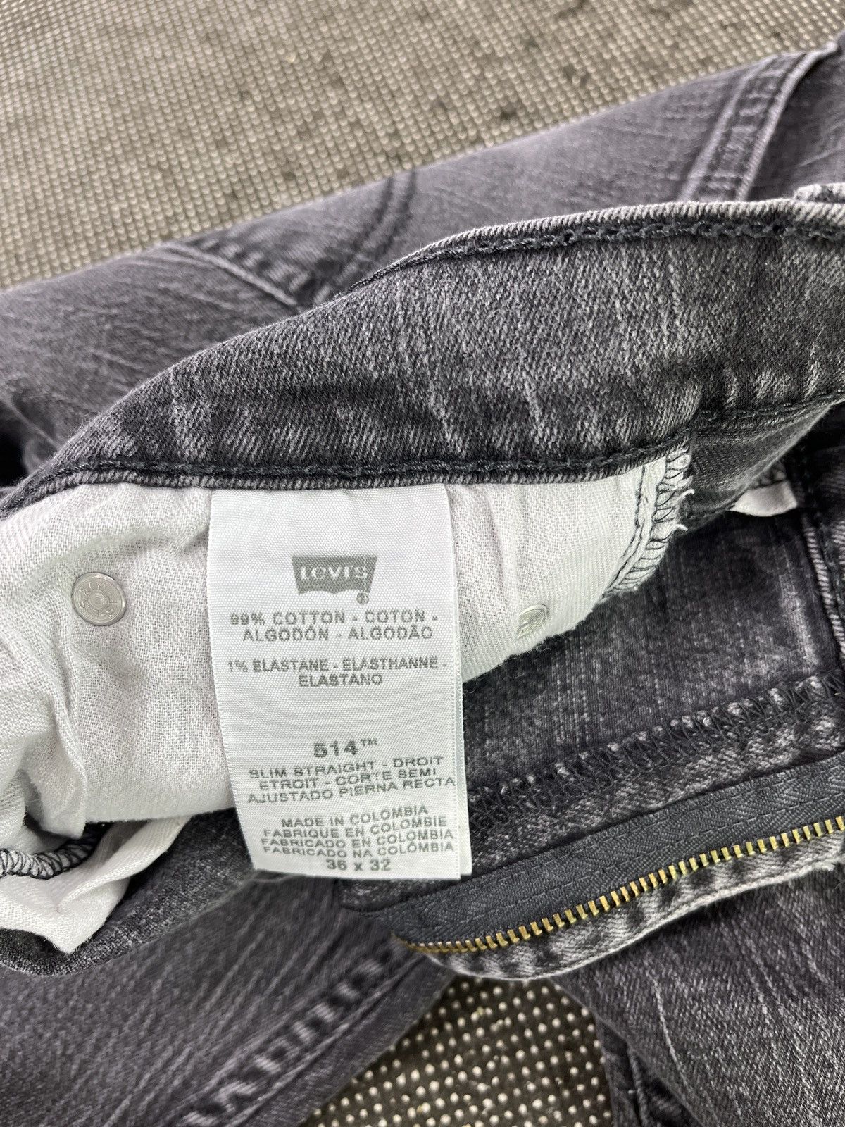 Levi's × Vintage Vintage Levis 514 Jeans Black Denim - J395 Size US 36 / EU 52 - 7 Thumbnail