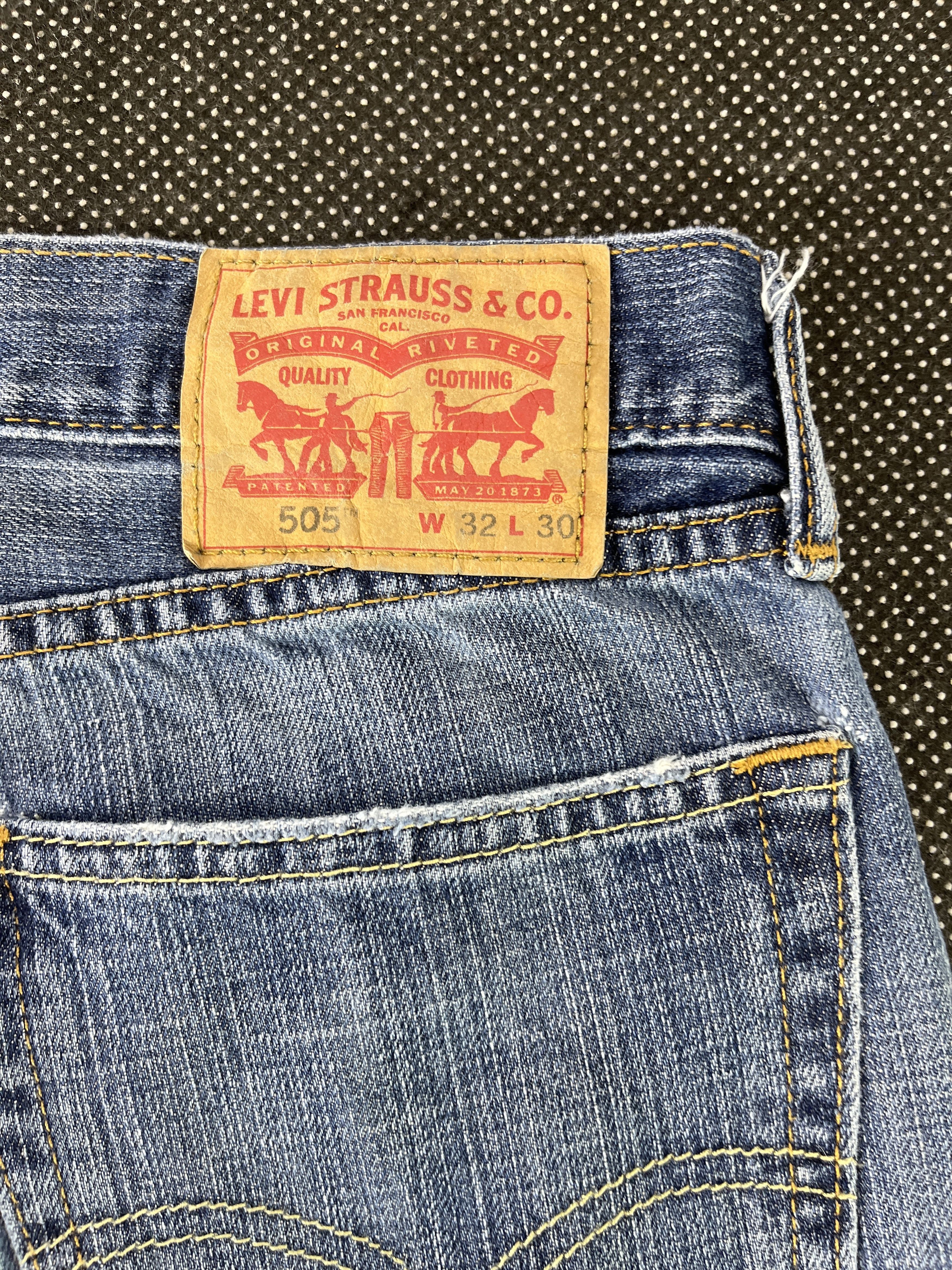 Levi's × Vintage Vintage Levis 505 Blue Wash Jeans - J342 Size US 34 / EU 50 - 10 Thumbnail